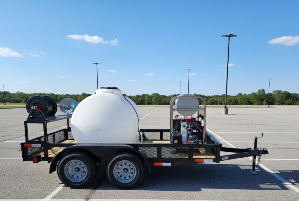 Hydro Max 8gpm at 3600psi Hot Water Trailer Package-SS Unit Pressure Washer Trailer Package BCE Cleaning Systems
