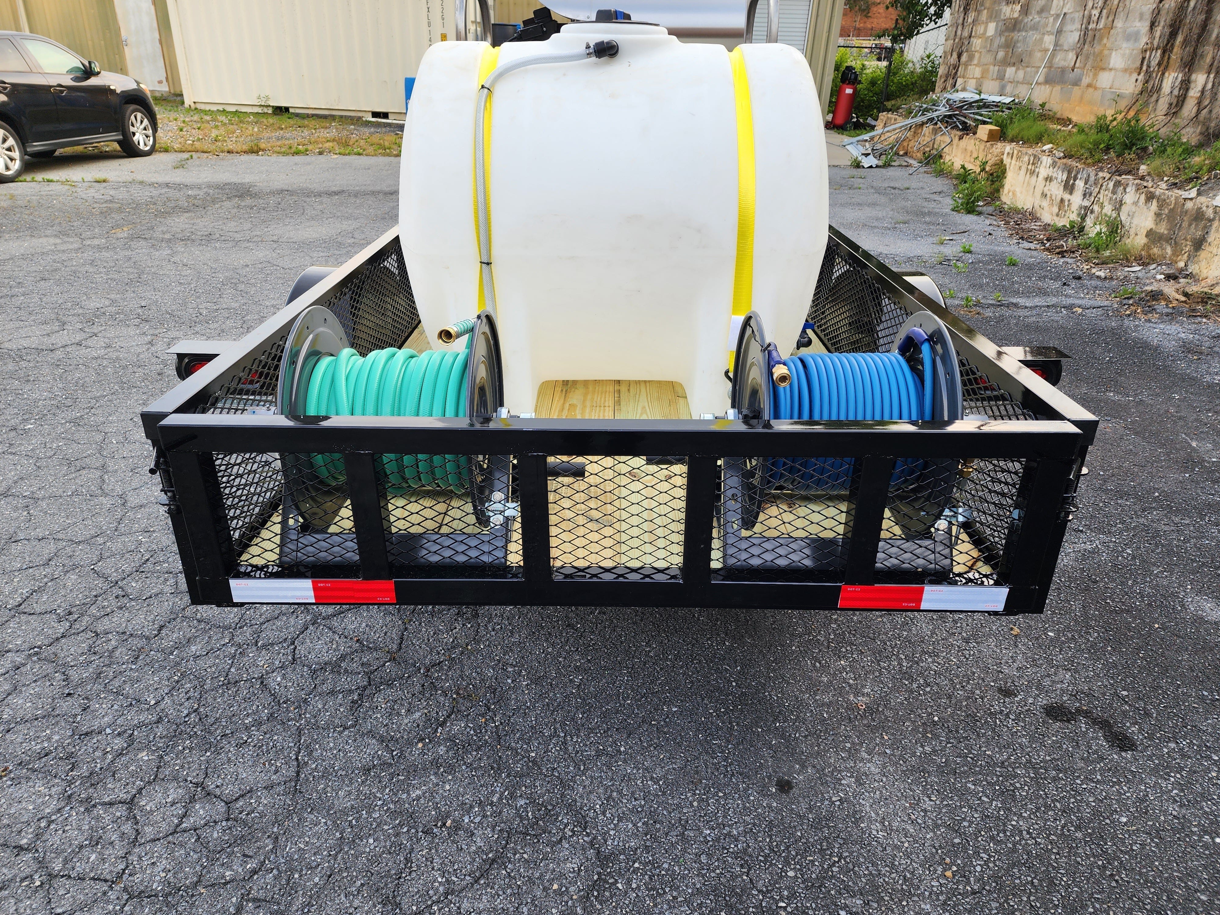 Hydro Max -8gpm at 3000psi Cold Water Trailer Package -Single Axle BCE Cleaning Systems