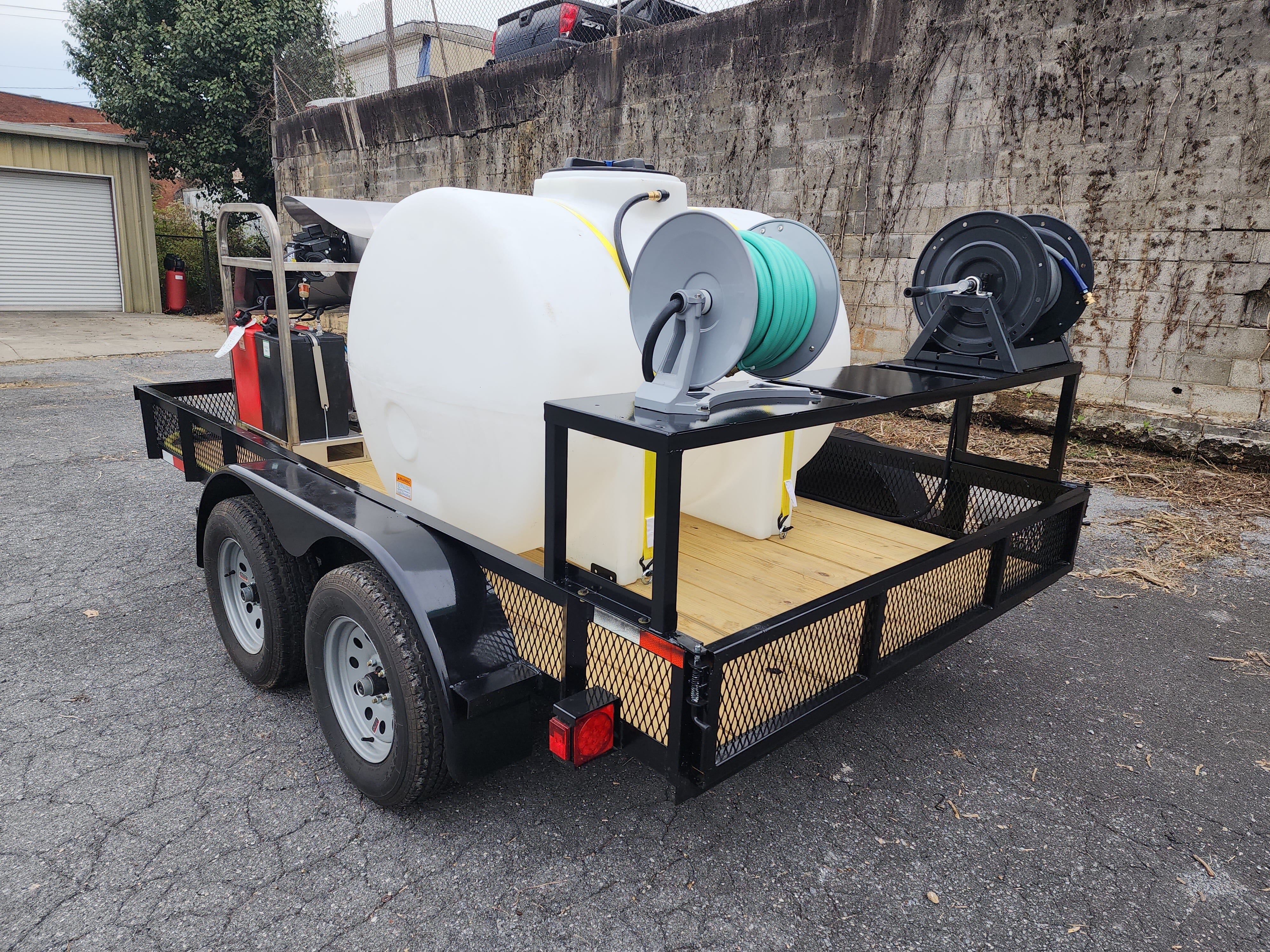Hydro Max -6gpm at 4000psi Hot Water Trailer Package -SS Unit BCE Cleaning Systems