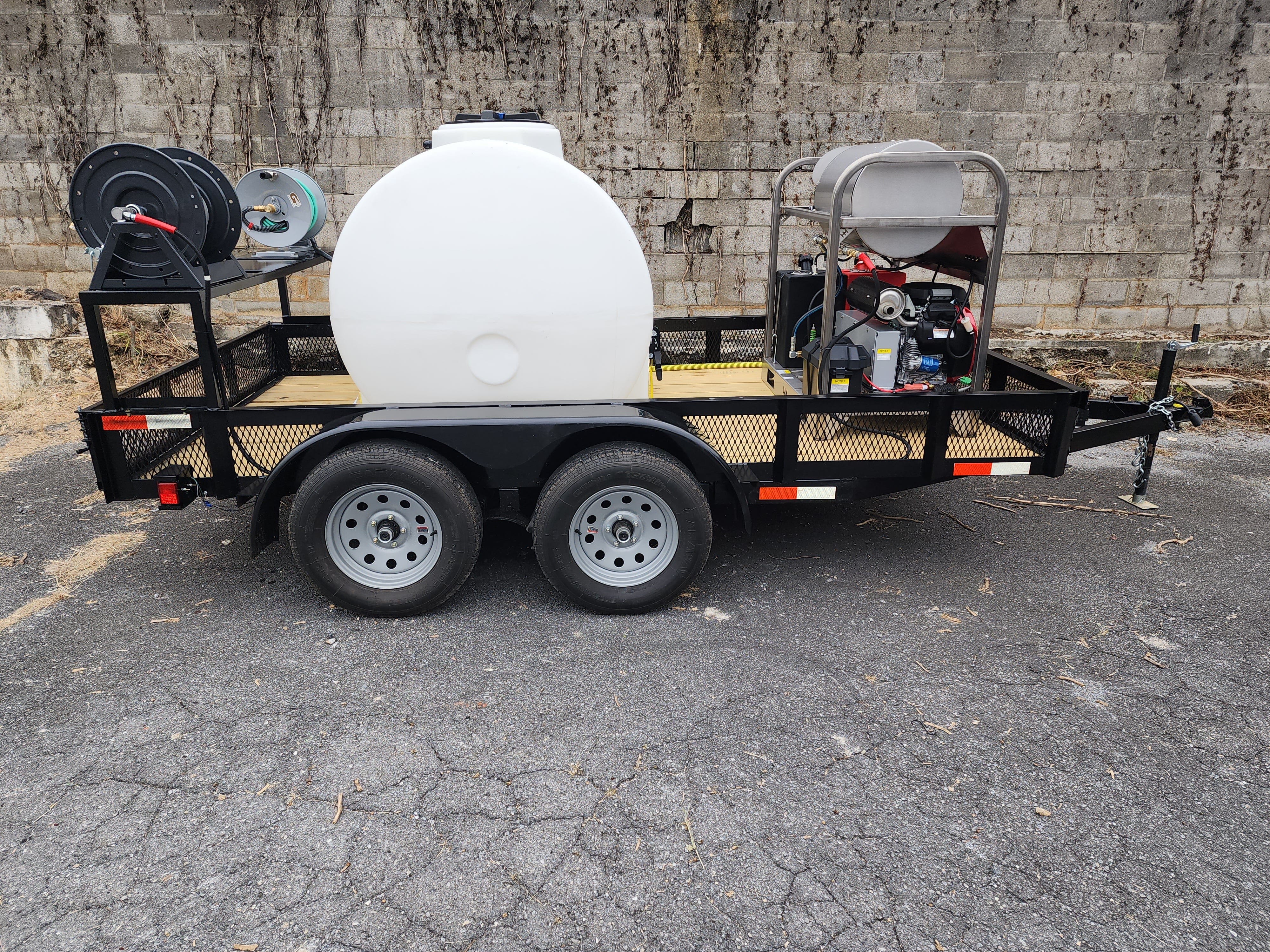 Hydro Max -6gpm at 4000psi Hot Water Trailer Package -SS Unit BCE Cleaning Systems 