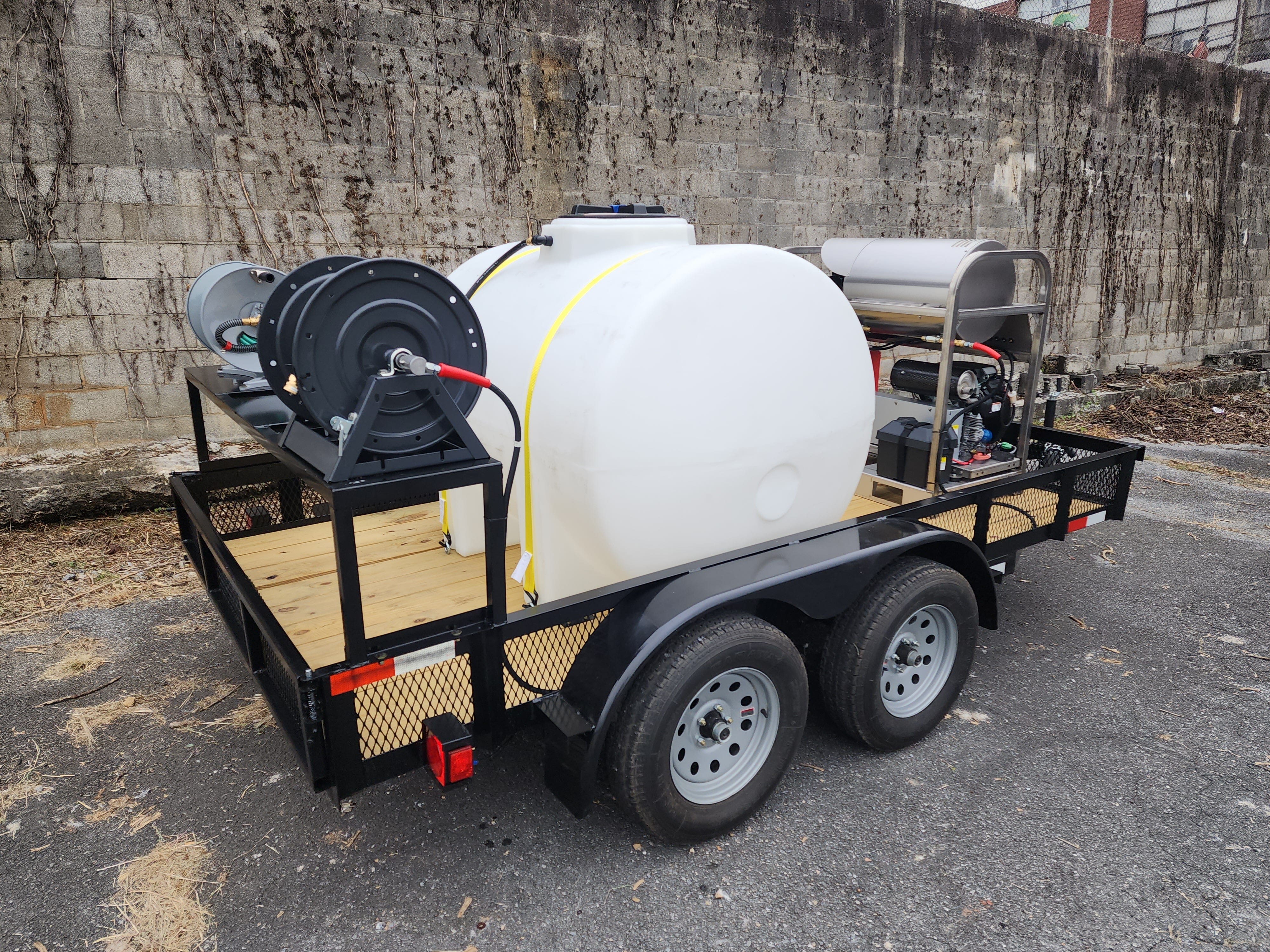 Hydro Max 8gpm at 4000psi Hot Water Trailer Package-SS Unit Pressure Washer Trailer Package BCE Cleaning Systems 