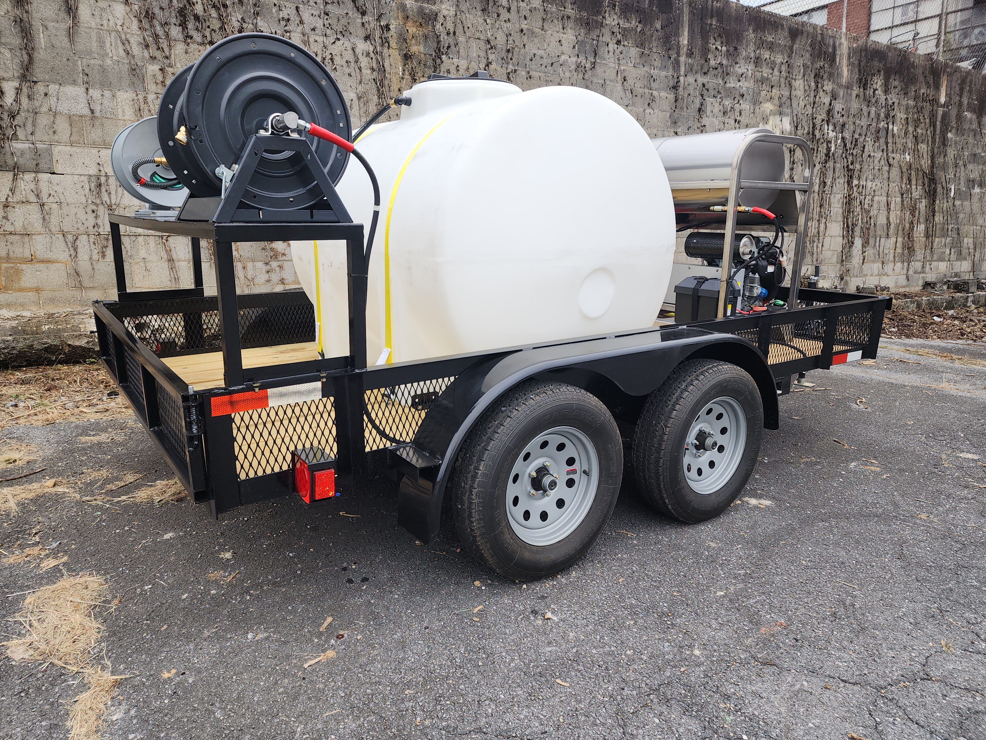 Hydro Max -6gpm at 4000psi Hot Water Trailer Package -SS Unit BCE Cleaning Systems