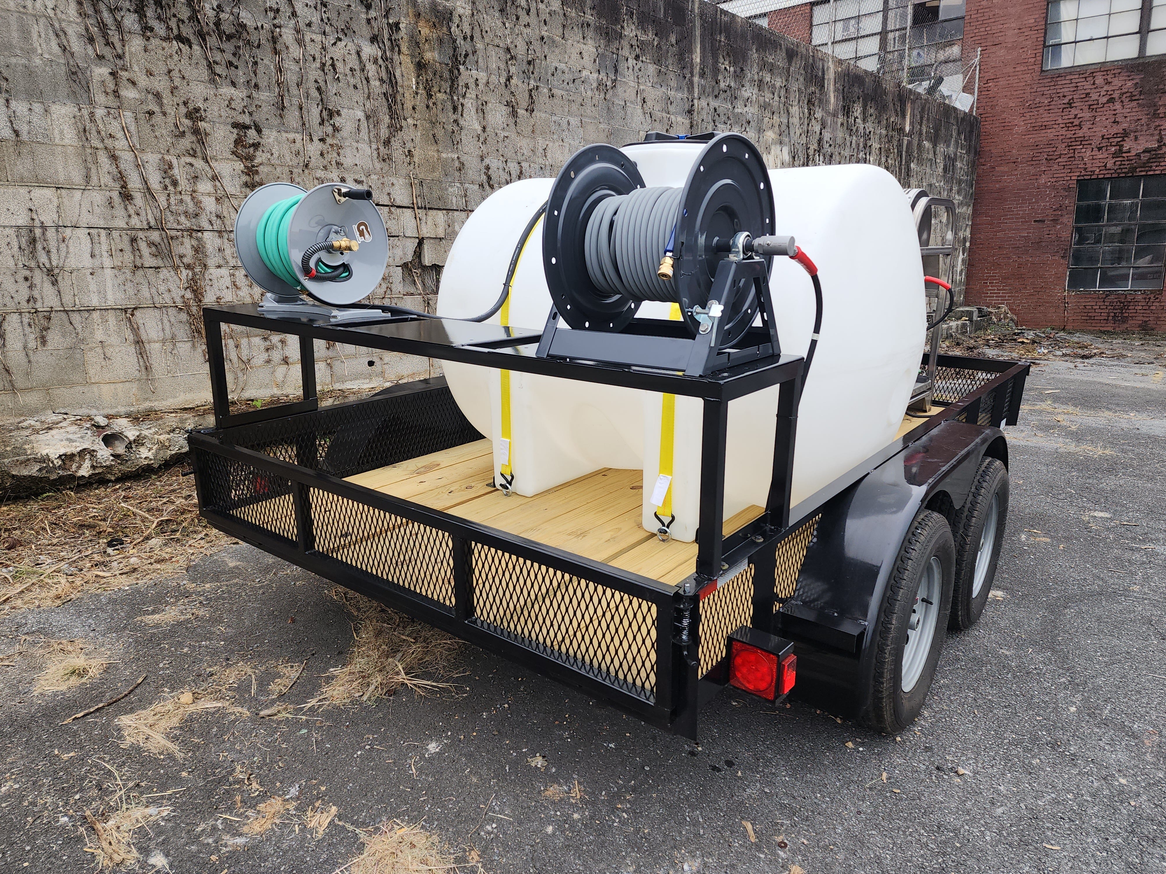 Hydro Max 10gpm at 3000psi Hot Water Trailer Package-SS Unit Pressure Washer Trailer Package BCE Cleaning Systems