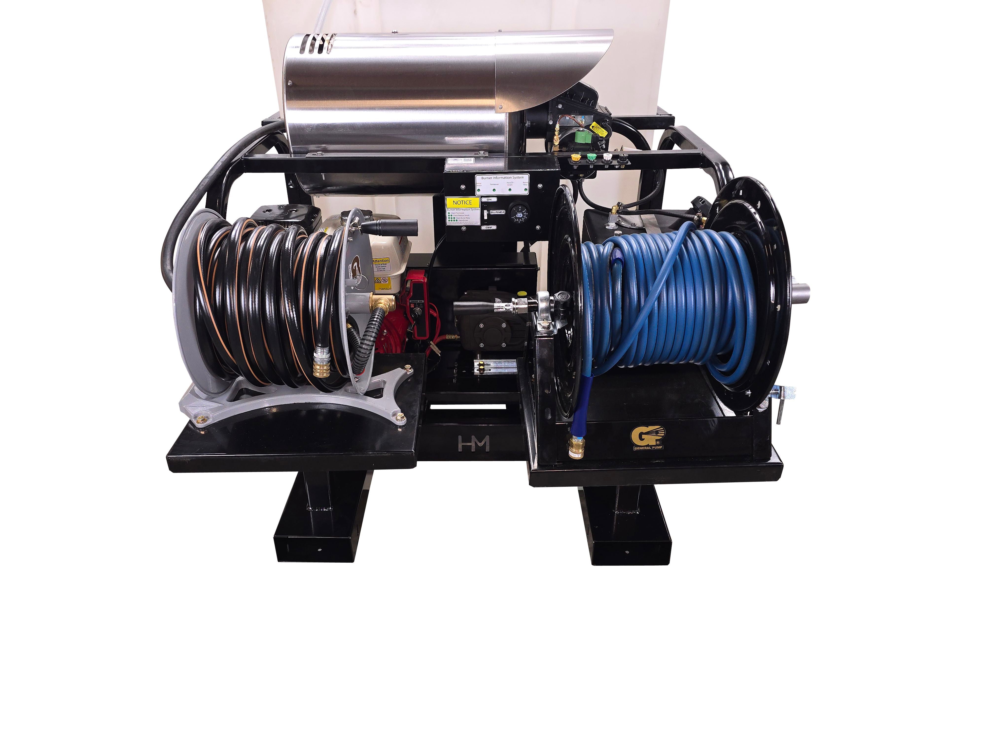 Hydro Max Tank Skid-TSSG435HG-100 (100gallon) 4gpm@3500psi-Hot Water Pressure Washer Tank skid Hydro Max
