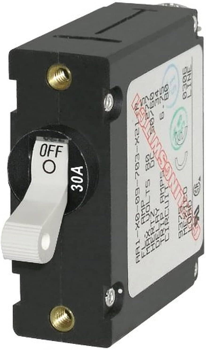 30A Single Pole - Magnetic Circuit Breaker Switch Amazon