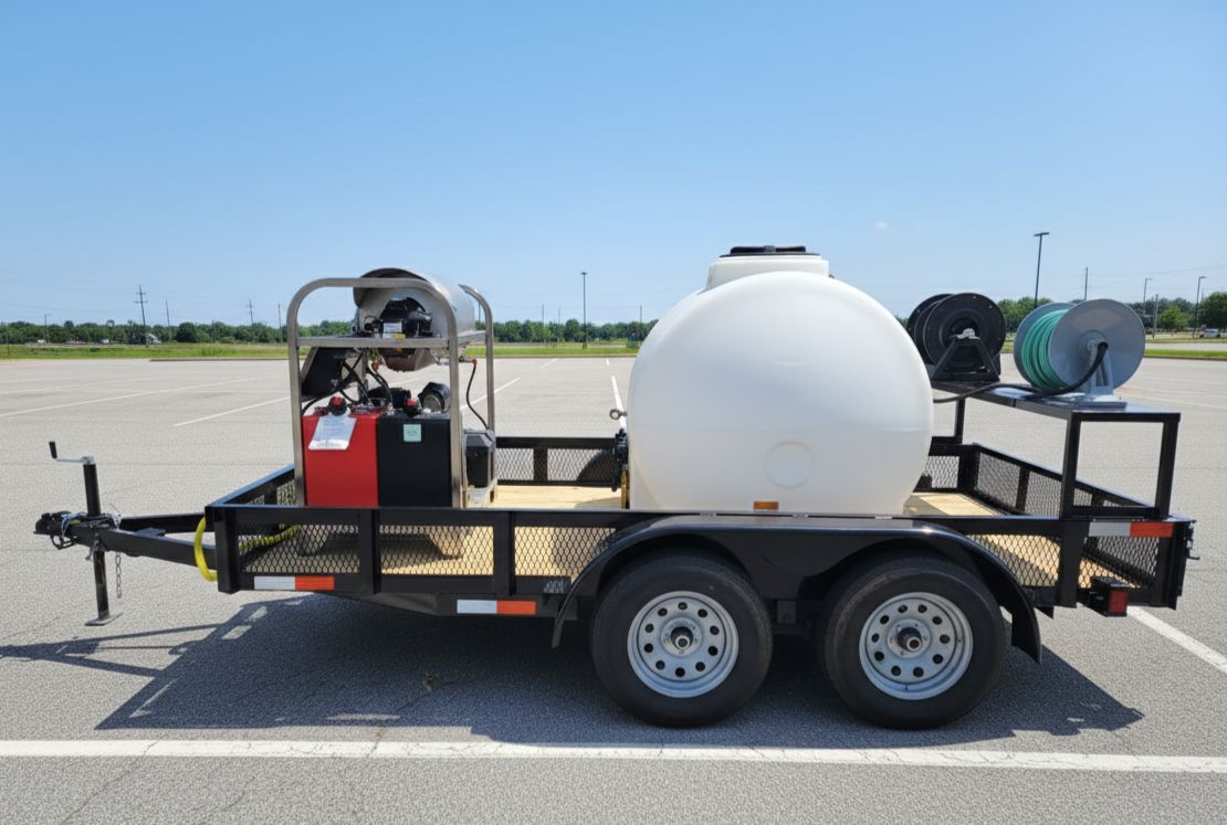 Hydro Max 8gpm at 3600psi Hot Water Trailer Package-SS Unit Pressure Washer Trailer Package BCE Cleaning Systems