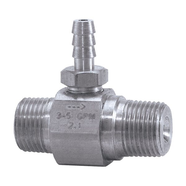 Injector- High Draw-Fixed- Stainless Steel Chemical Injector General Pump 1.8mm(2-3 GPM)