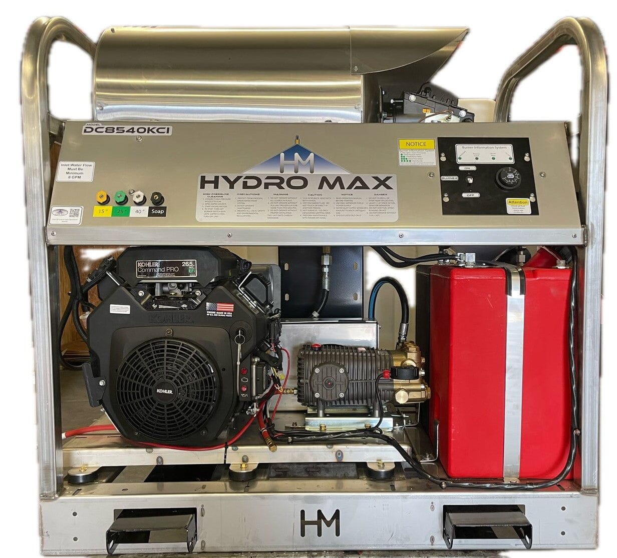 Hydro Max Tank Skid-TSDC8540KCi-300 (300gallon) 8gpm@4000psi-Hot Water Pressure Washer Tank skid BCE Cleaning Systems