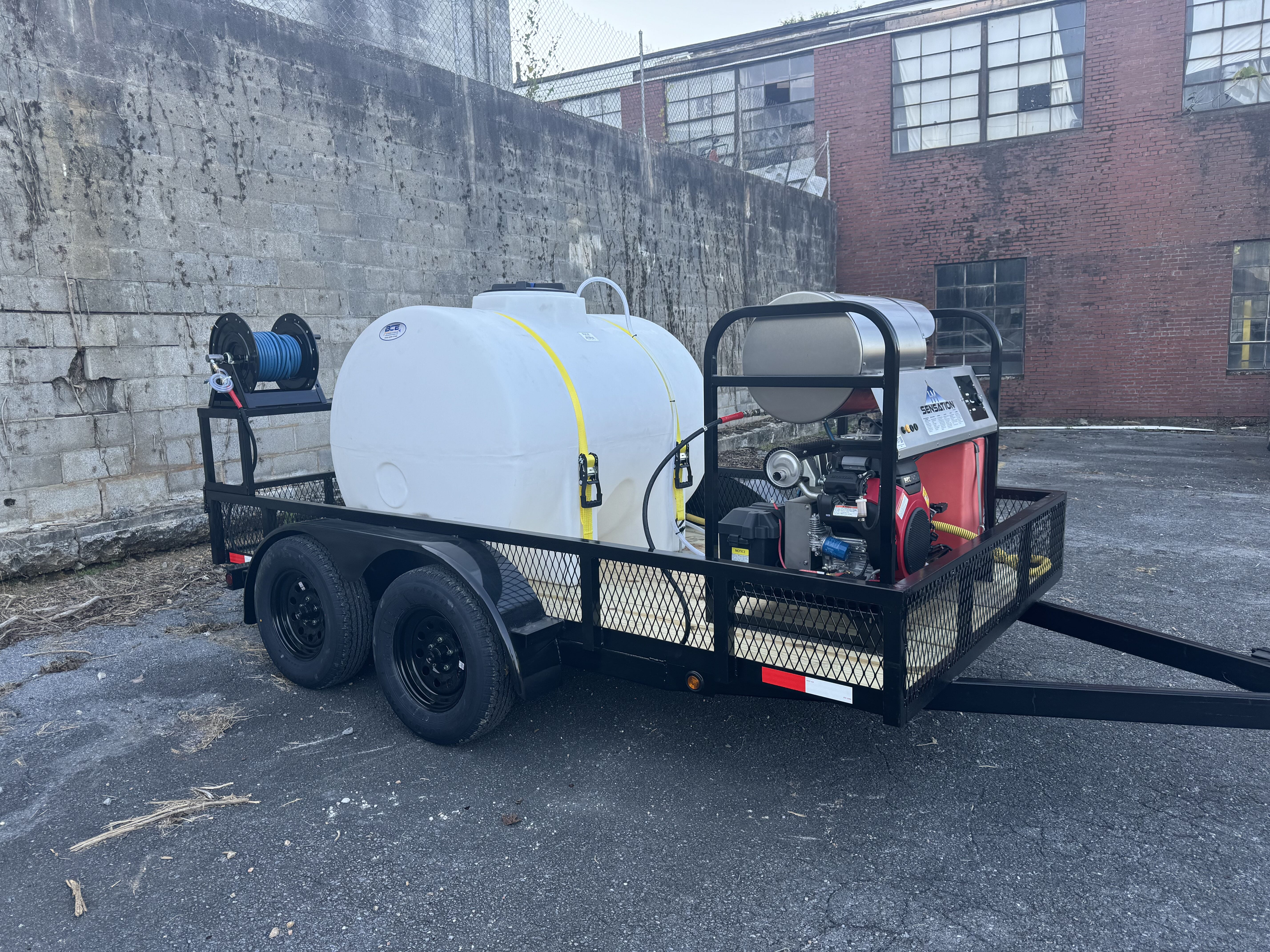 Hydro Max -6gpm at 4000psi Hot Water Trailer Package-SG640HC Hot Water Pressure Washer BCE Cleaning Systems