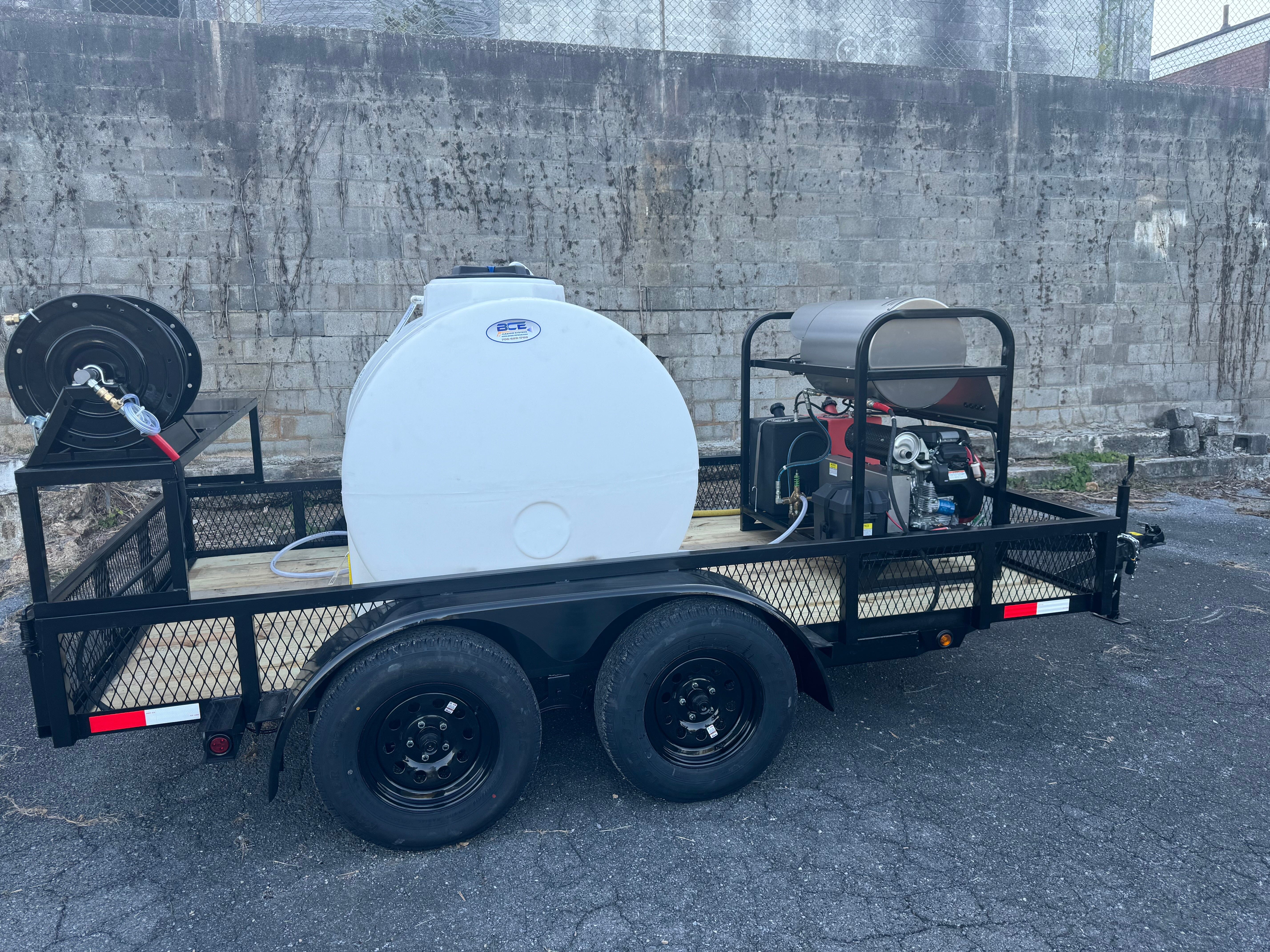 Hydro Max -8gpm at 3600psi Hot Water Trailer Package-SG840HC Hot Water Pressure Washer BCE Cleaning Systems