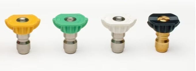 #8.0 Quick Connect 15/25/40-Degree Nozzle Set with Soap Tip BCE Cleaning Systems