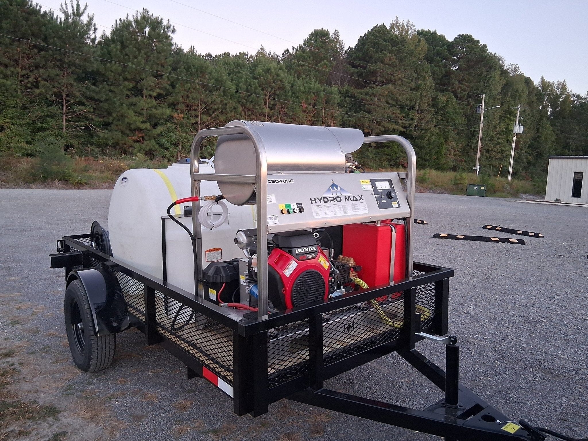 Hydro Max -5.6gpm at 3600psi Hot Water Trailer Package -Single Axle BCE Cleaning Systems