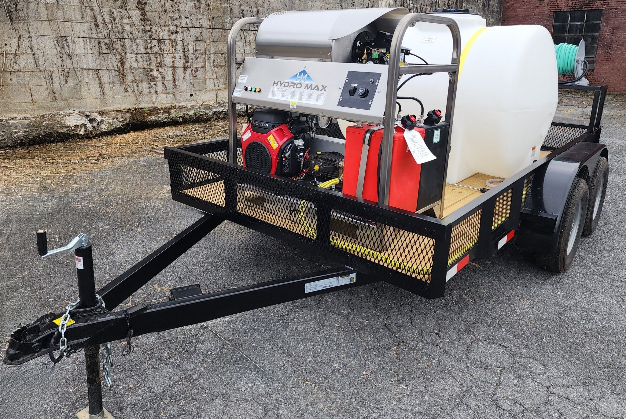 Hydro Max 6gpm at 5000psi Hot Water Trailer Package - IGX Honda - Fuel Injected - BCE Cleaning Systems