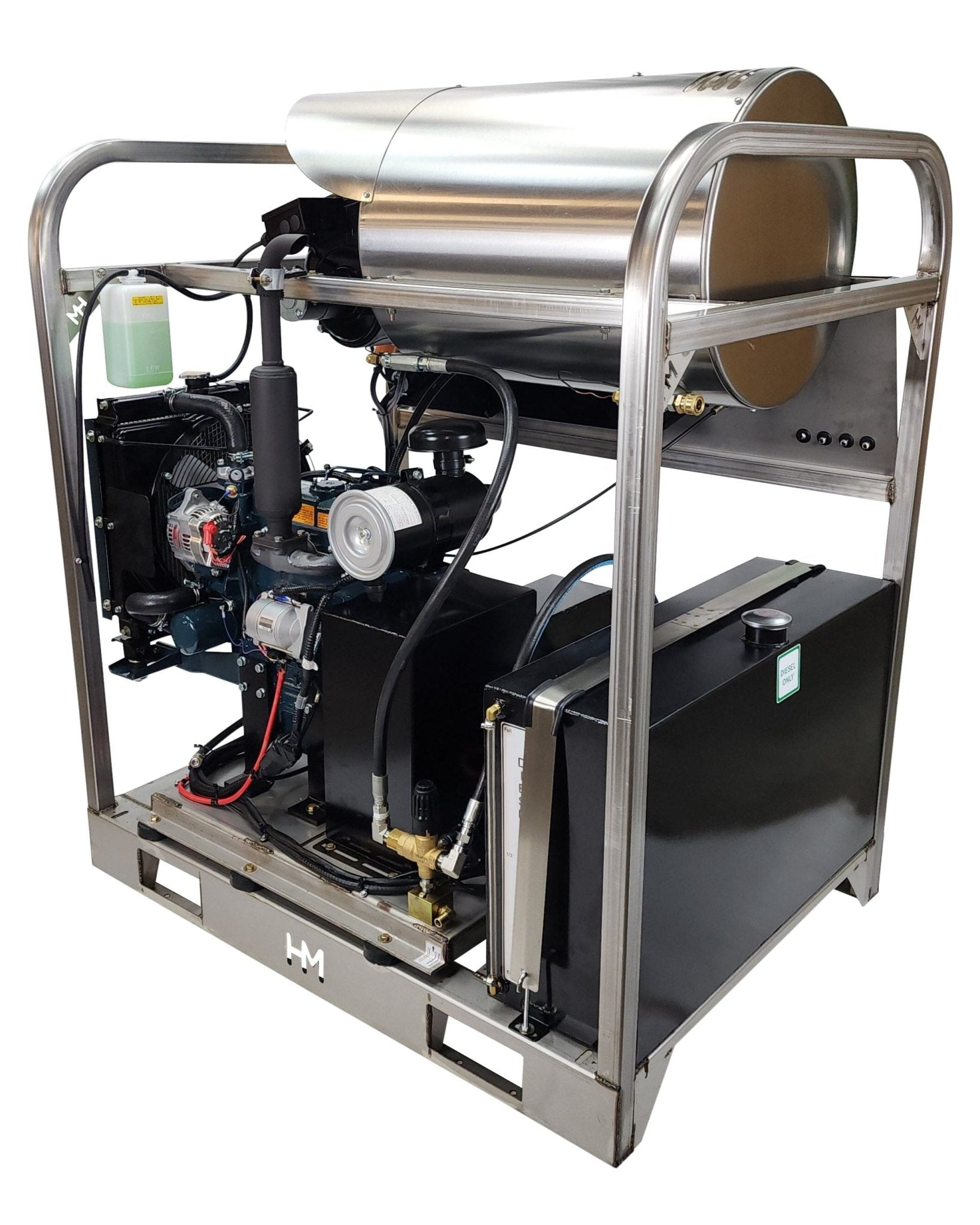 Hydro Max DCD6050KuG - 6gpm @ 5100psi - Kubota diesel - Hot Pressure Washer - BCE Cleaning Systems