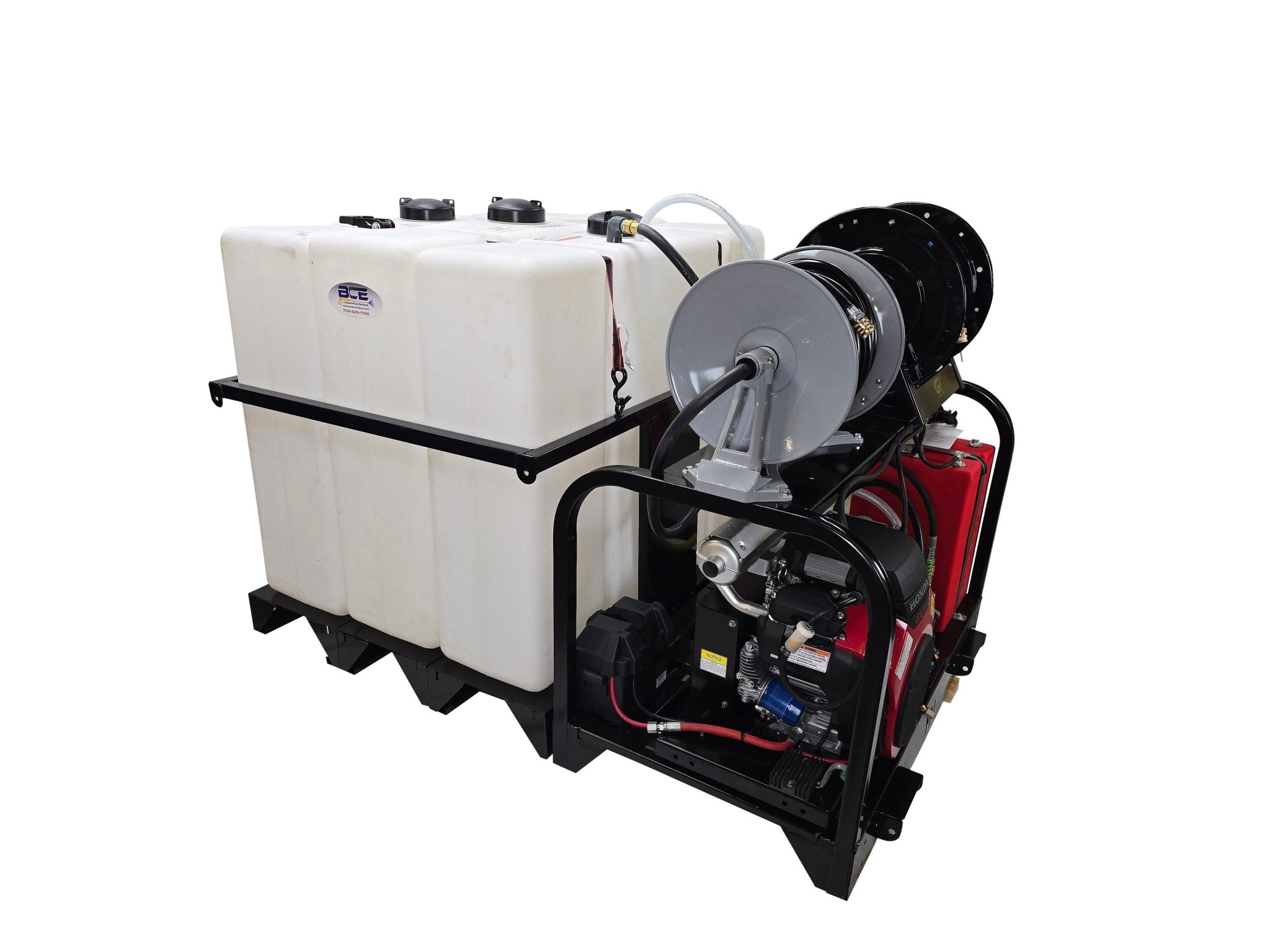 Hydro Max Tank Skid - TSCW10030HGi - 300 (300gallon) 10gpm@3000psi - BCE Cleaning Systems