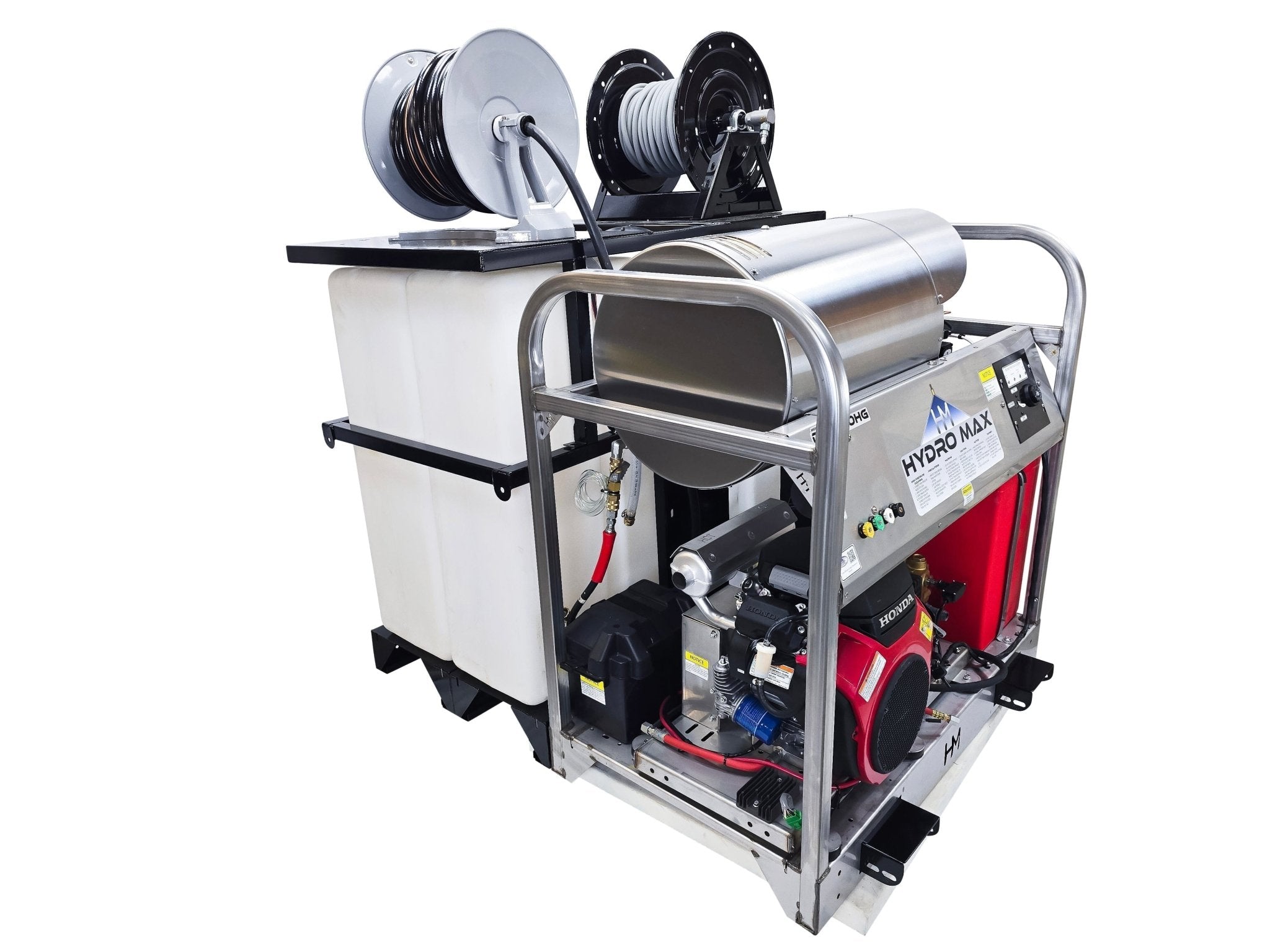 Hydro Max Tank Skid - TSDC10030HGi - 200 (200gallon) 10gpm@3000psi - Hot Water - BCE Cleaning Systems