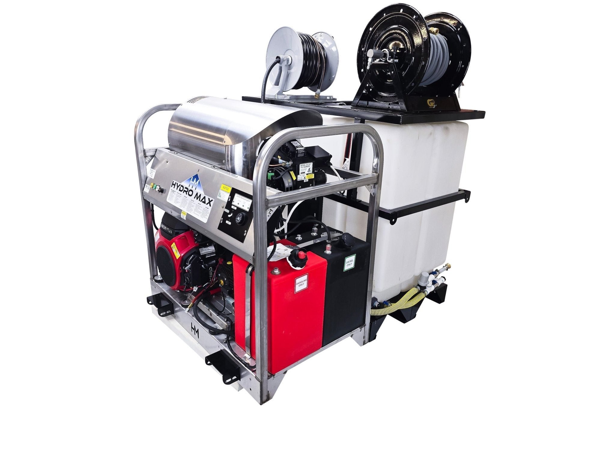 Hydro Max Tank Skid - TSDC10030HGi - 200 (200gallon) 10gpm@3000psi - Hot Water - BCE Cleaning Systems