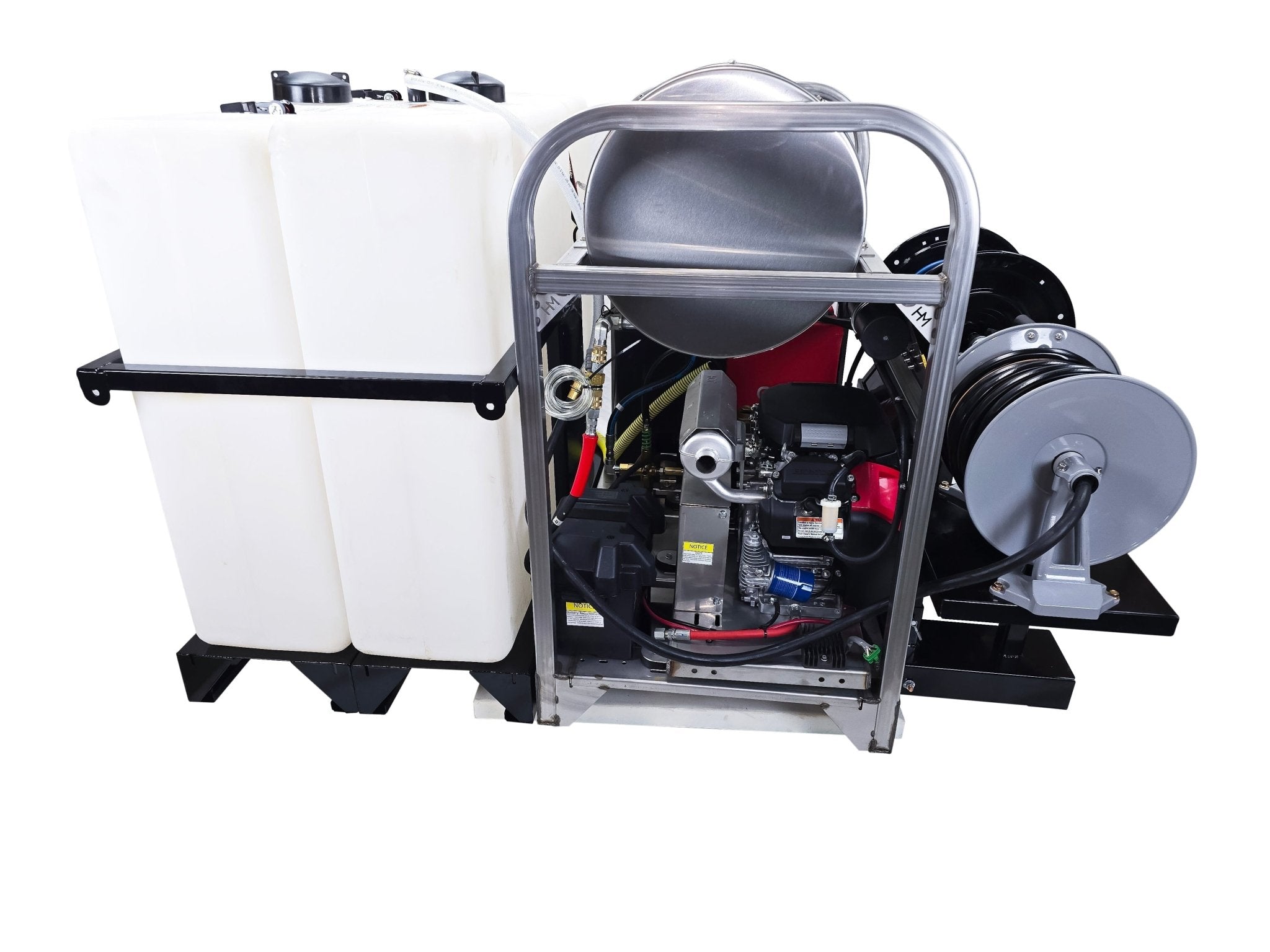 Hydro Max Tank Skid - TSDC8030HG - 200 (200gallon) 8gpm@3000psi - Hot Water - BCE Cleaning Systems