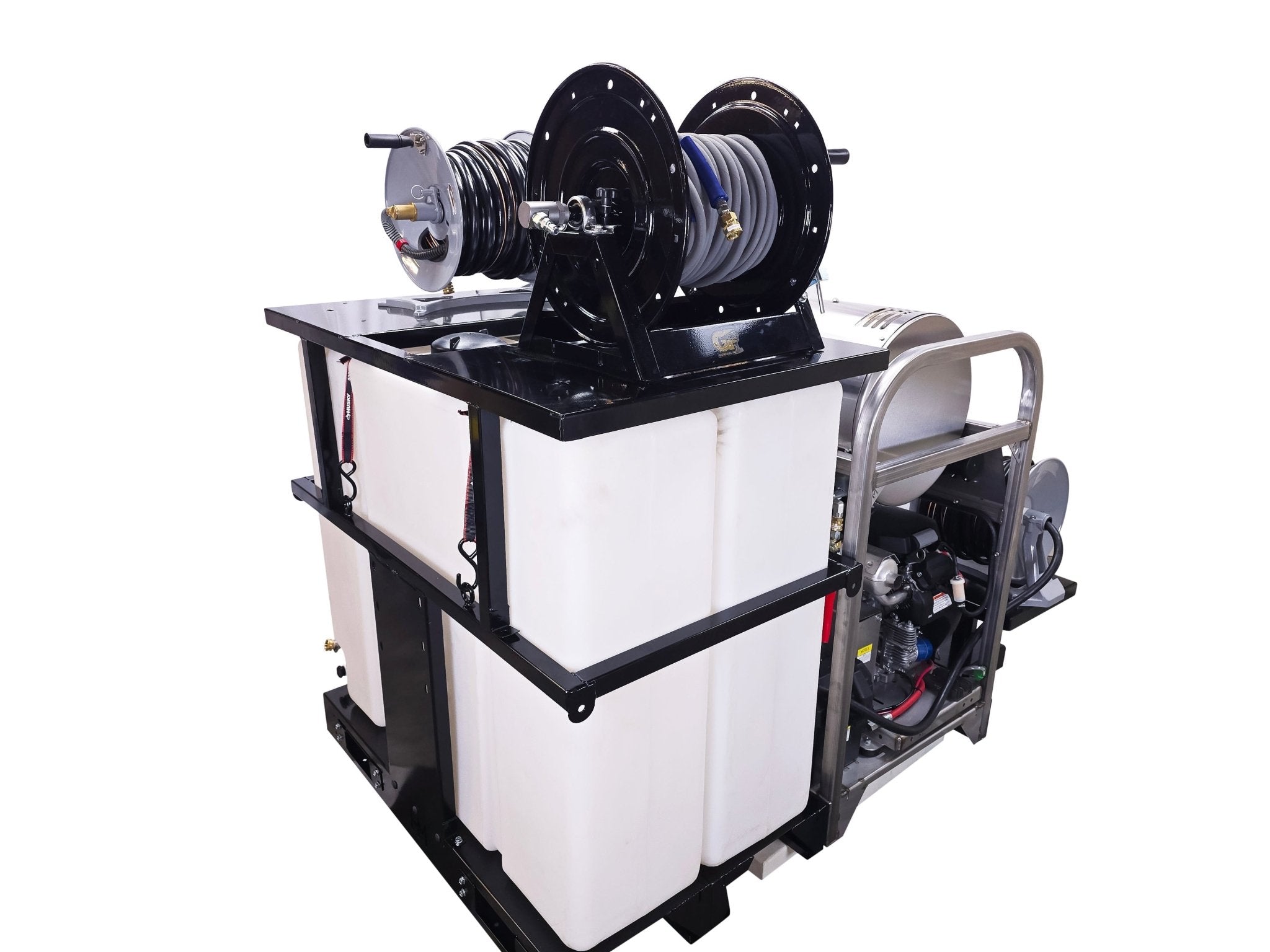 Hydro Max Tank Skid - TSDC8030HG - 200 (200gallon) 8gpm@3000psi - Hot Water - BCE Cleaning Systems