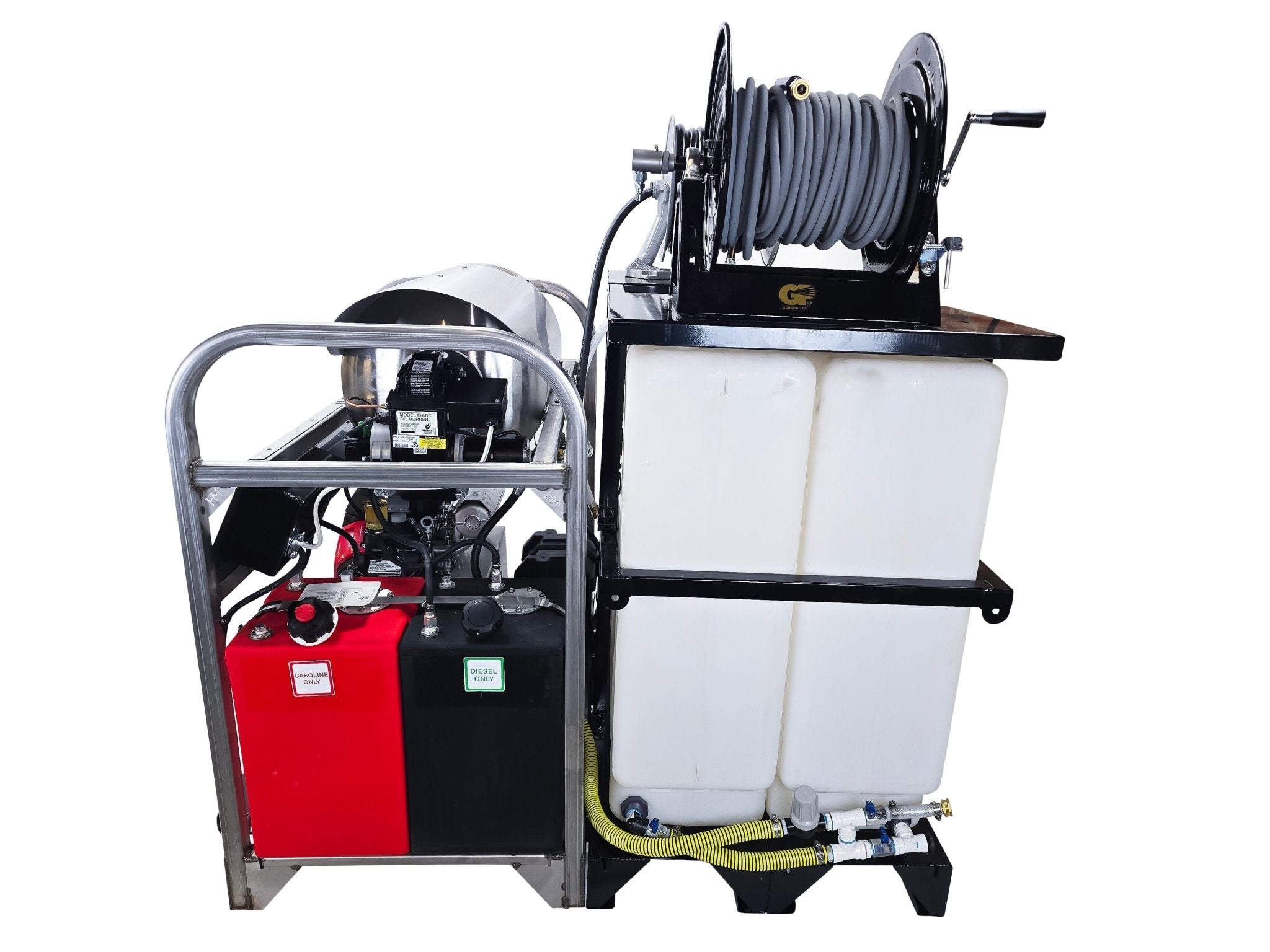 Hydro Max Tank Skid - TSDC8030HG - 200 (200gallon) 8gpm@3000psi - Hot Water - BCE Cleaning Systems