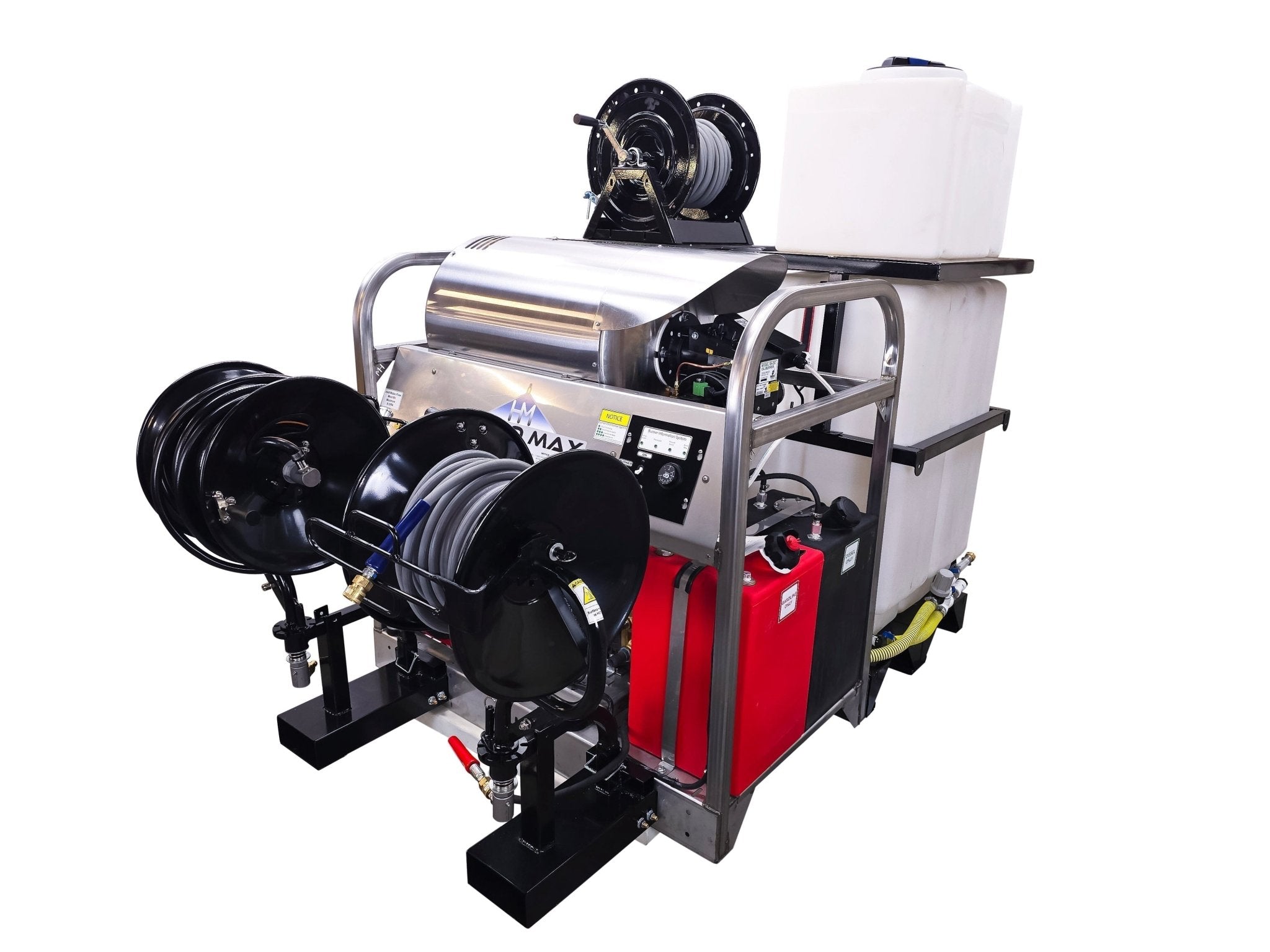 Hydro Max Tank Skid - TSDC8540KCi - 100 (100gallon) 8gpm@4000psi - Hot Water - BCE Cleaning Systems