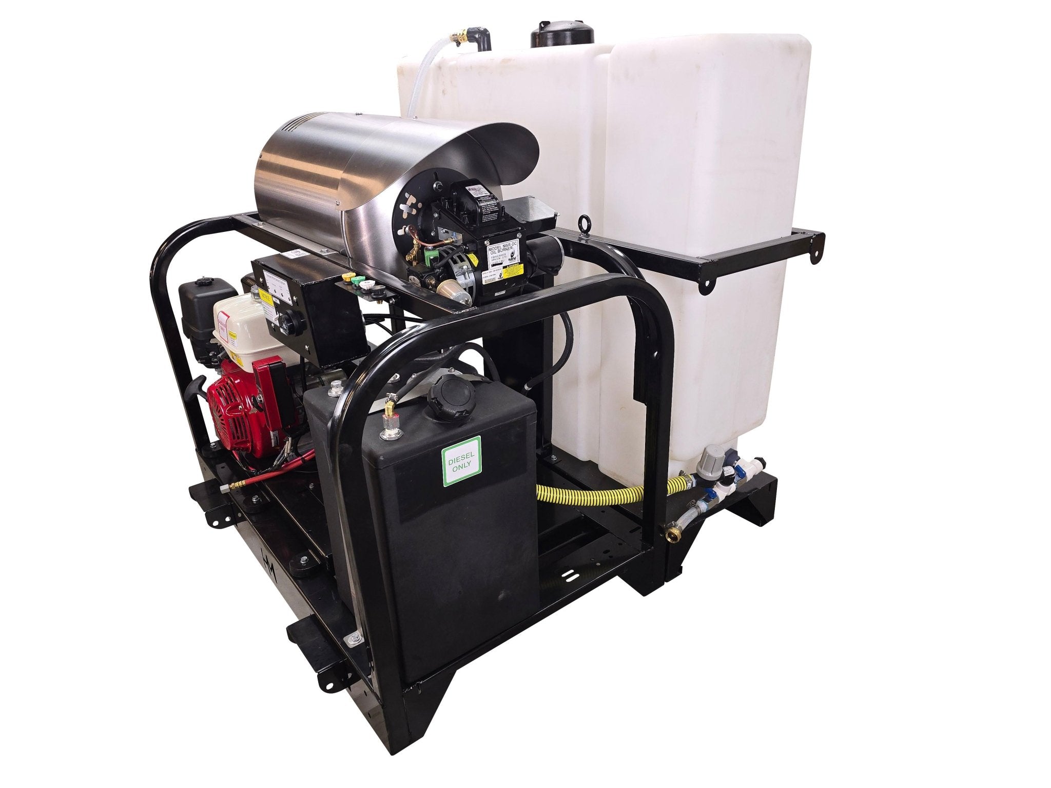 Hydro Max Tank Skid - TSSG435HG - 100 (100gallon) 4gpm@3500psi - Hot Water - BCE Cleaning Systems