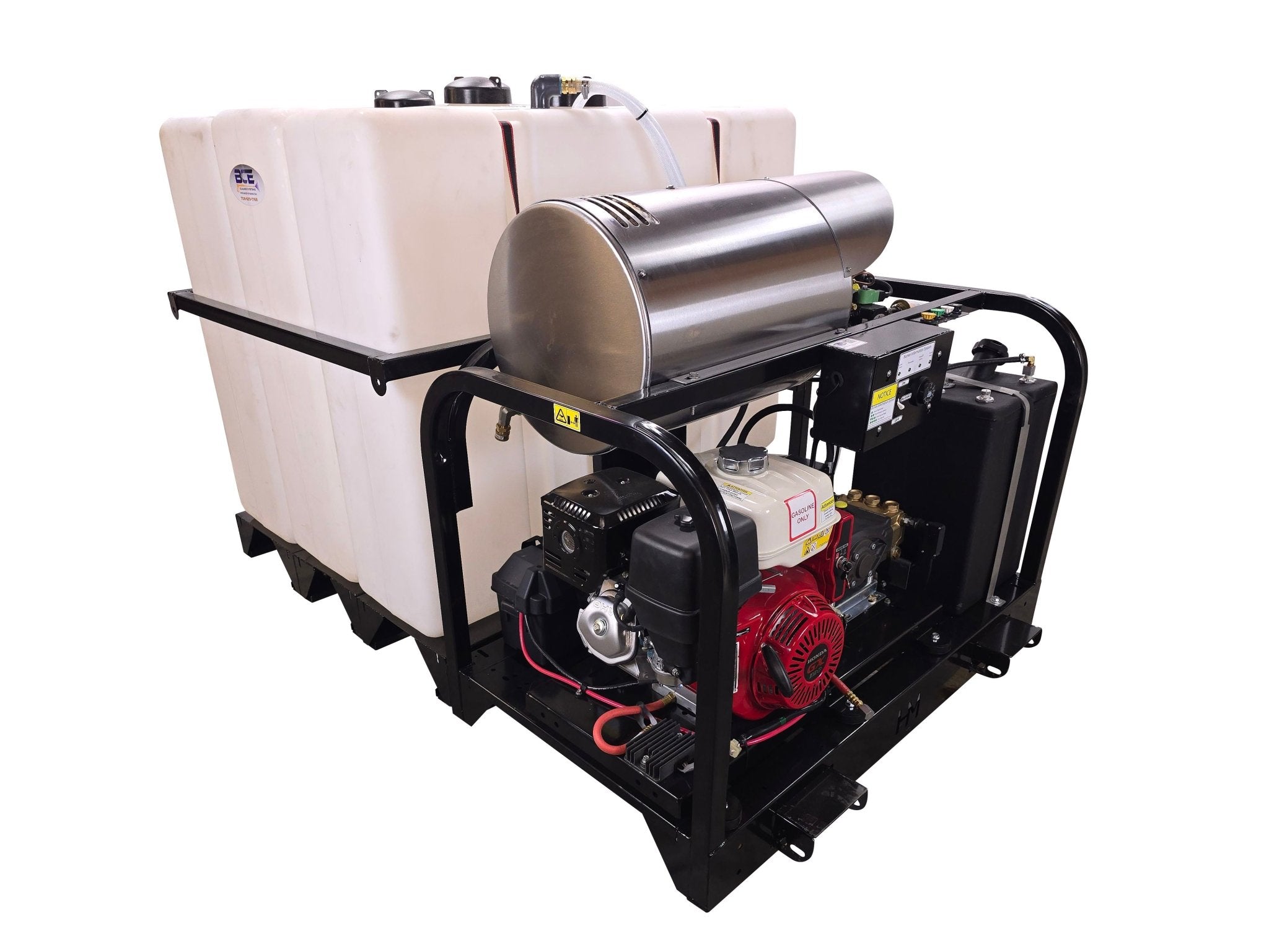 Hydro Max Tank Skid - TSSG435HG - 200 (200gallon) 4gpm@3500psi - Hot Water - BCE Cleaning Systems