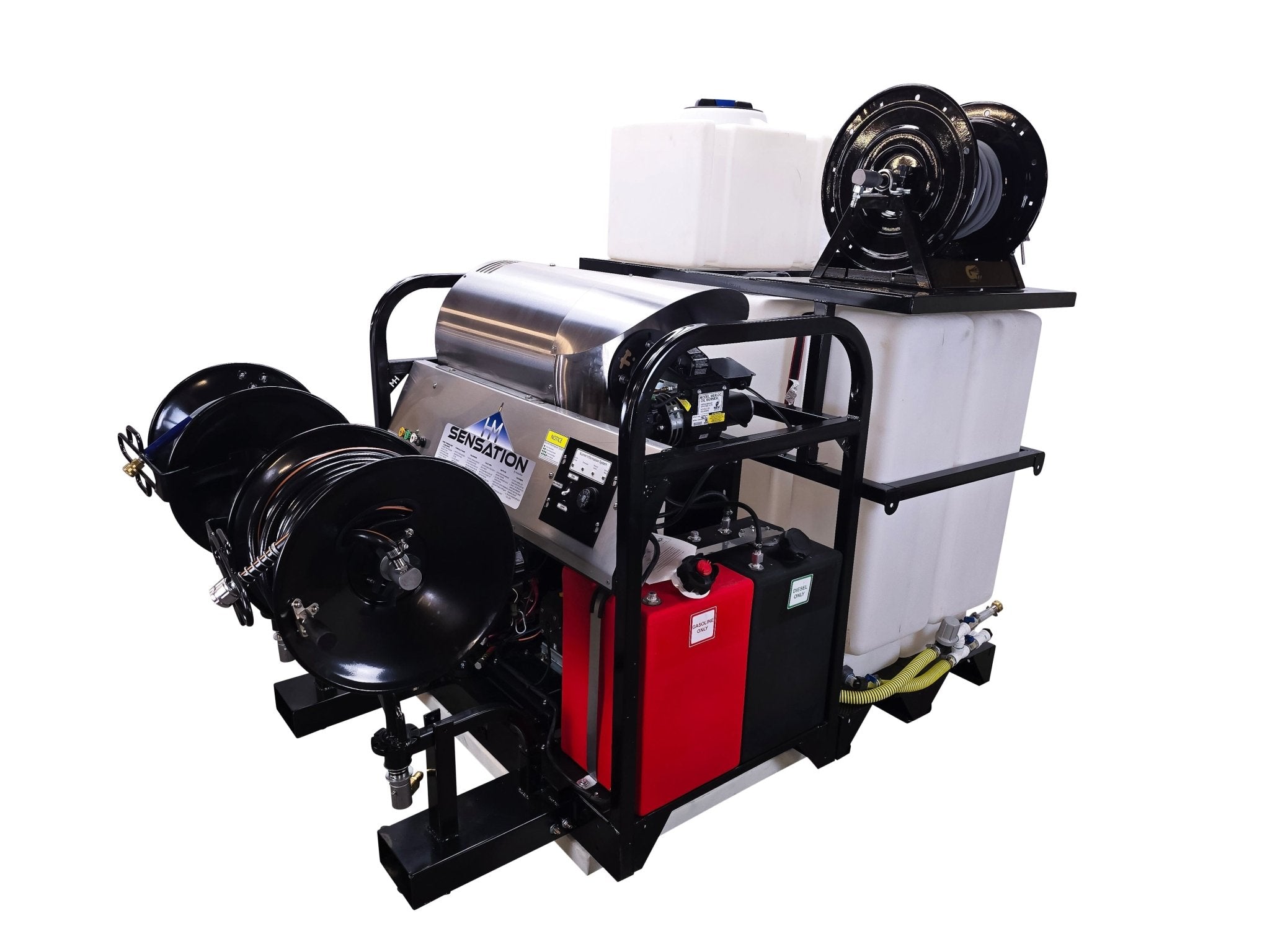 Hydro Max Tank Skid - TSSG840HA - 200 (200gallon) 8gpm@3500psi - Hot Water - BCE Cleaning Systems