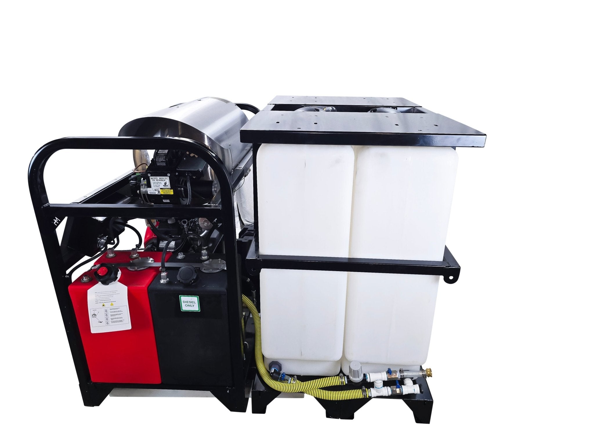 Hydro Max Tank Skid - TSSG840HA - 200 (200gallon) 8gpm@3500psi - Hot Water - BCE Cleaning Systems