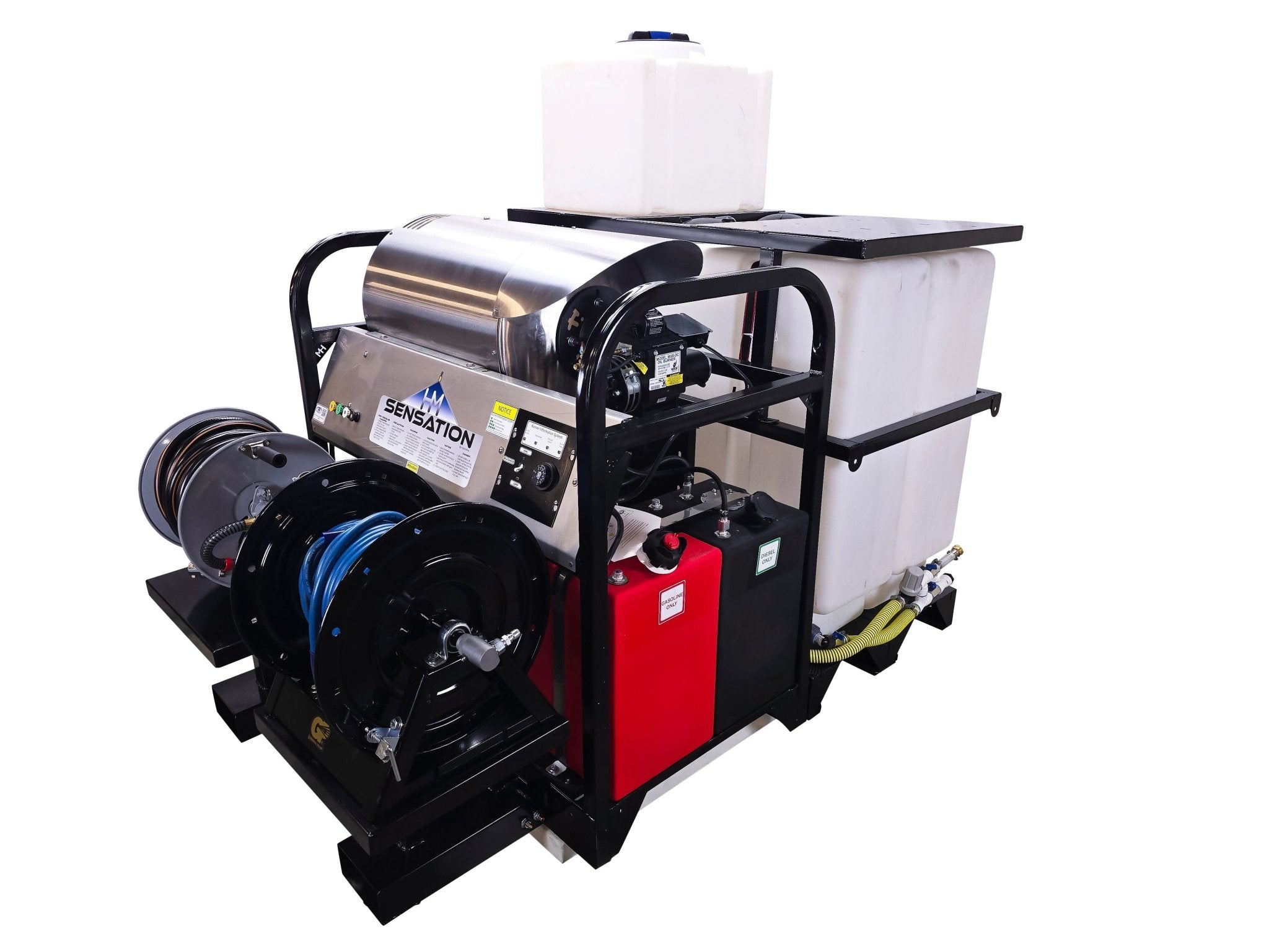 Hydro Max Tank Skid - TSSG840HA - 200 (200gallon) 8gpm@3500psi - Hot Water - BCE Cleaning Systems