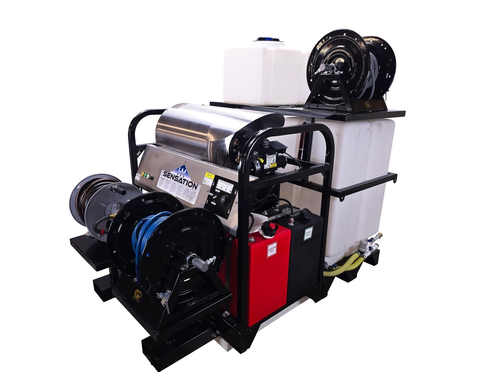 Hydro Max Tank Skid - TSSG840HA - 200 (200gallon) 8gpm@3500psi - Hot Water - BCE Cleaning Systems