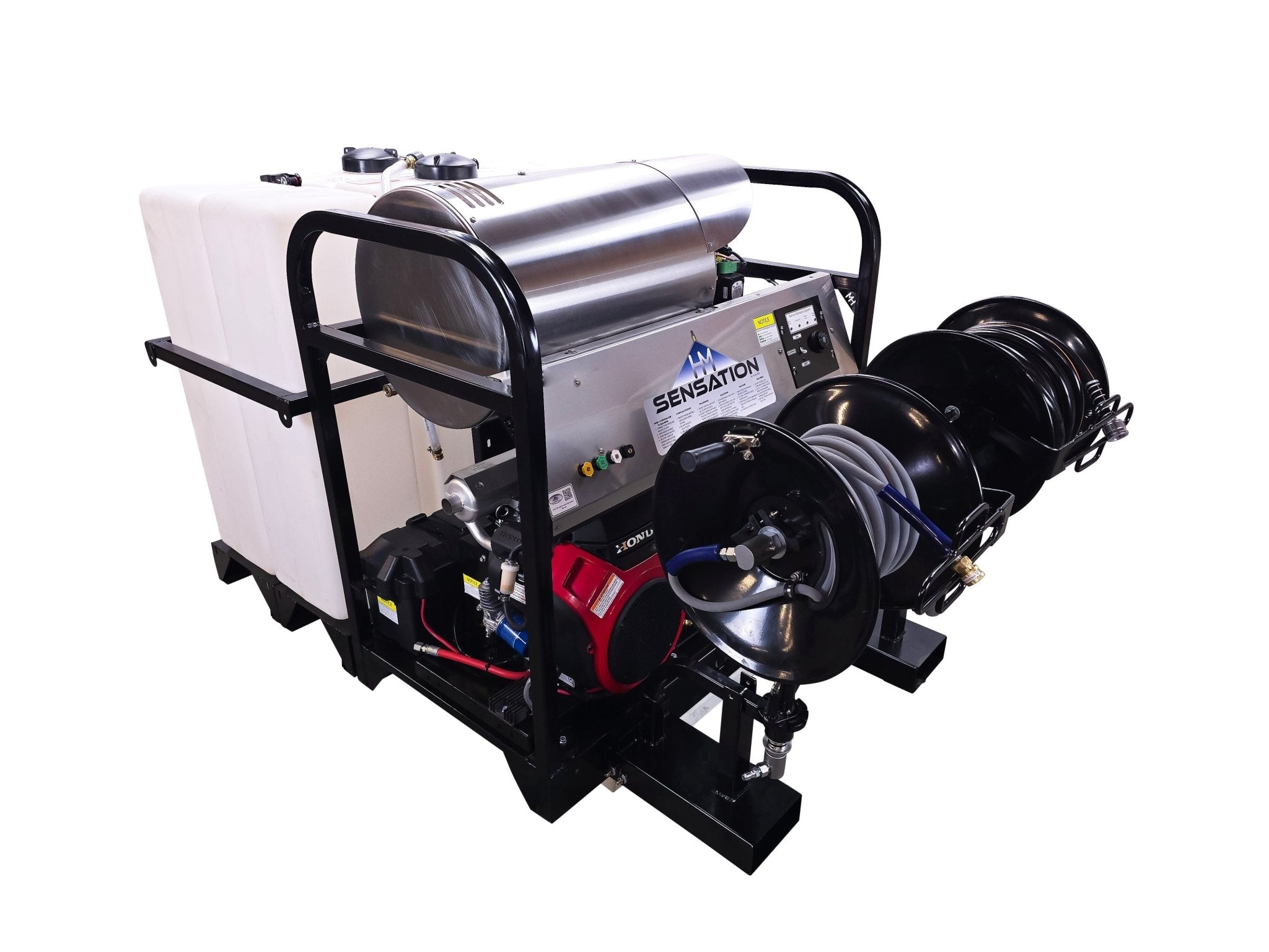 Hydro Max Tank Skid - TSSG840HA - 200 (200gallon) 8gpm@3500psi - Hot Water - BCE Cleaning Systems