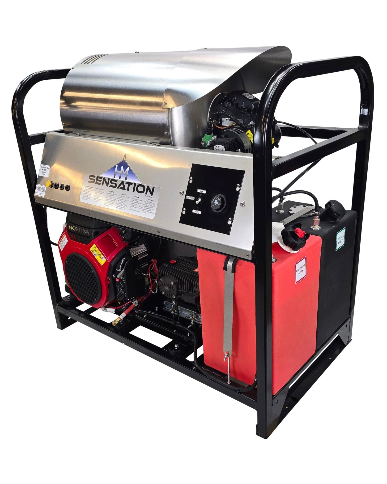 Sensation SG840HA - 8gpm @ 3500psi - Honda belt drive - Hot Pressure Washer - BCE Cleaning Systems