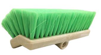 10" Bi - Level Wash Brush Green Nyltex - BCE Cleaning Systems