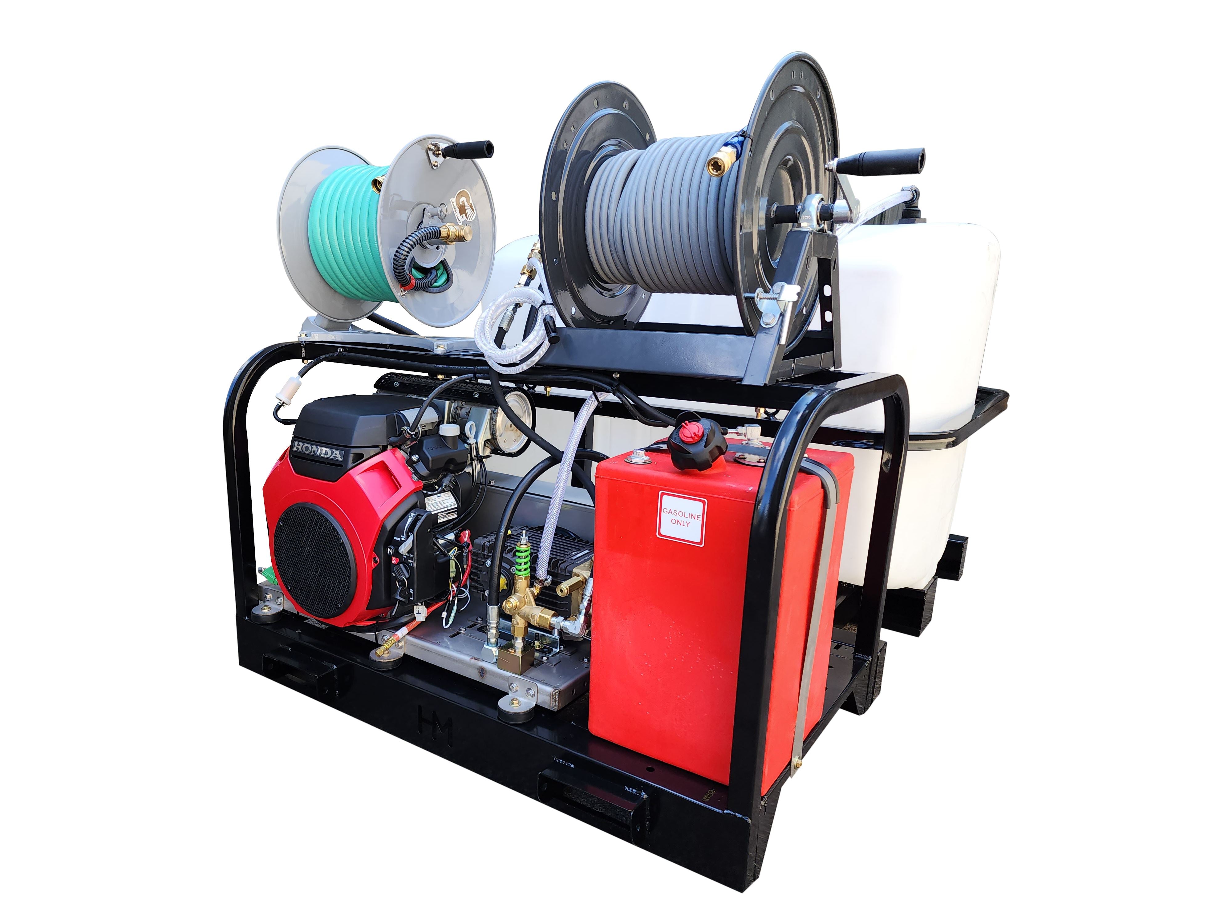 Hydro Max 8gpm at 4000psi Hot Water Trailer Package-SS Unit(Sale Price