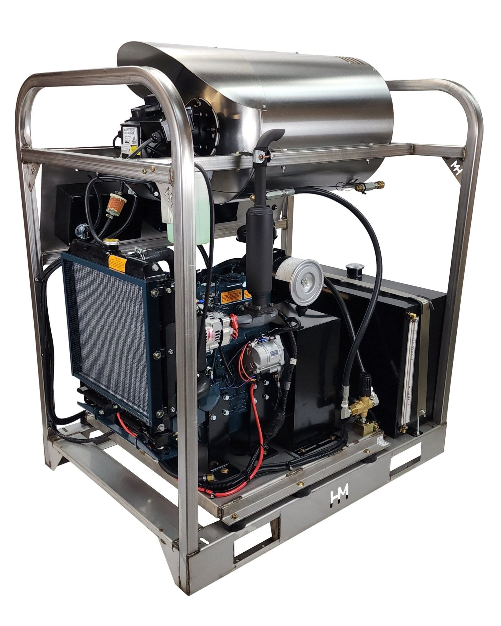 Hydro Max DCD10032KuG - 10gpm @ 3200psi, Kubota diesel - Hot Pressure Washer - BCE Cleaning Systems