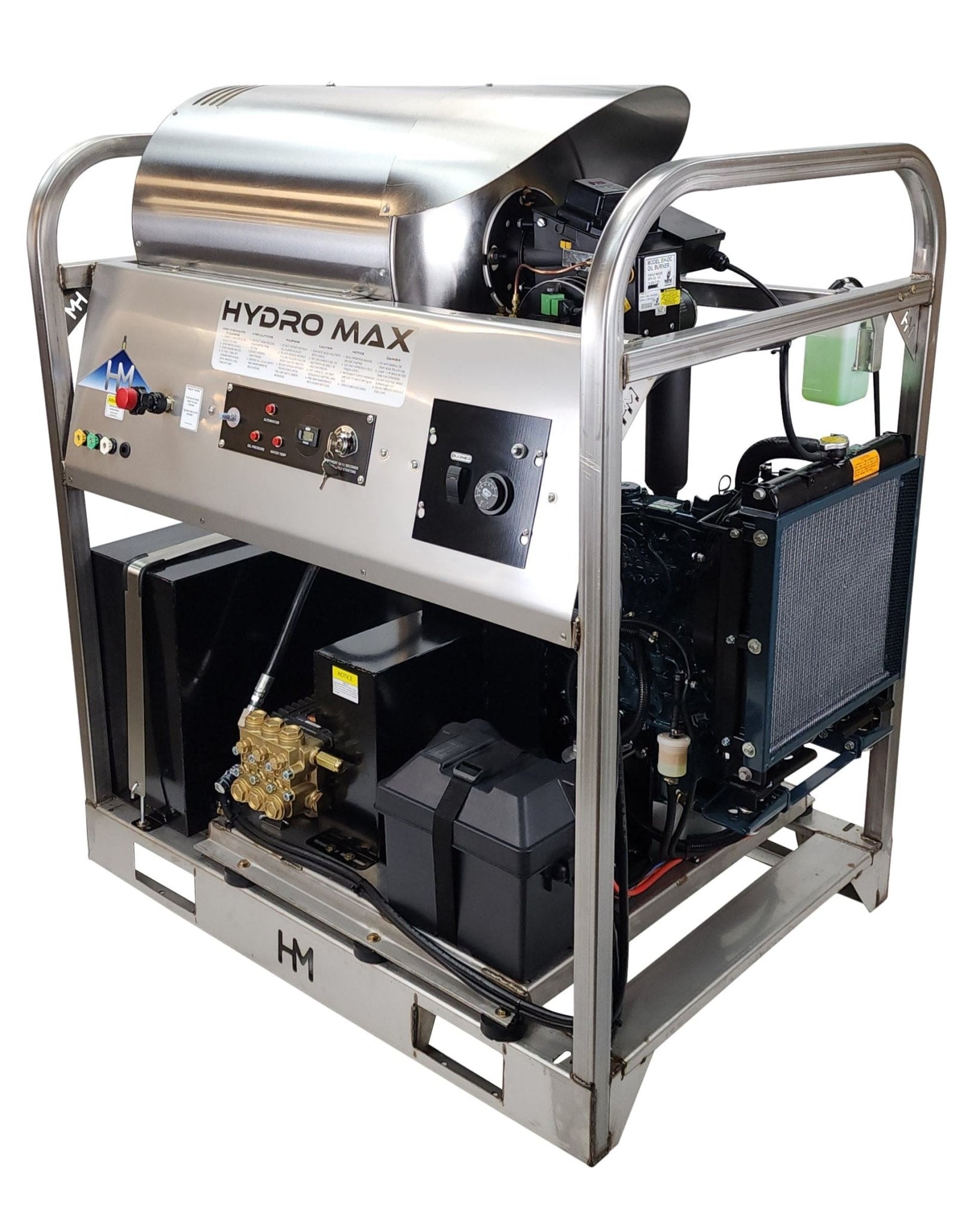 Hydro Max DCD10032KuG - 10gpm @ 3200psi, Kubota diesel - Hot Pressure Washer - BCE Cleaning Systems