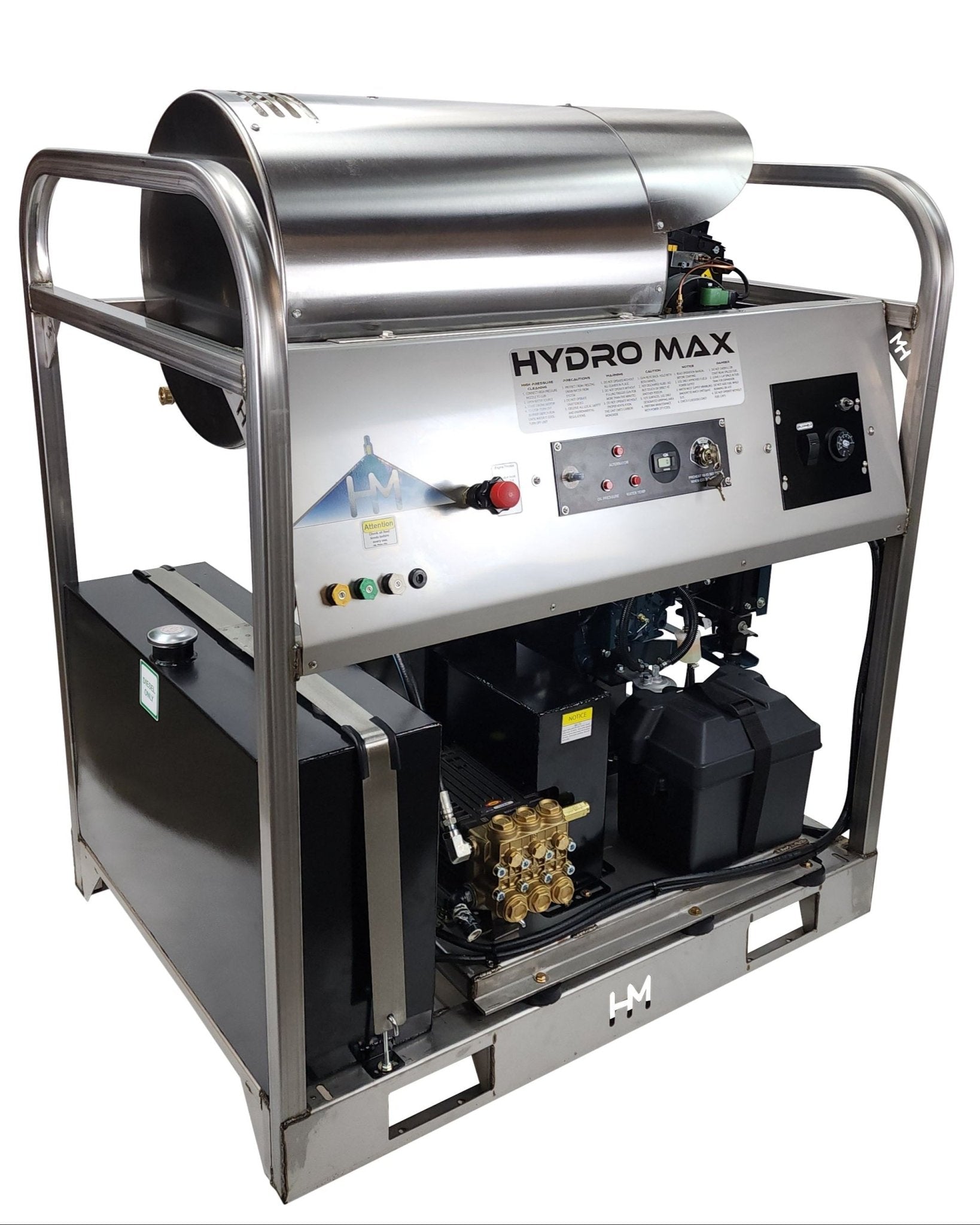 Hydro Max DCD10032KuG - 10gpm @ 3200psi, Kubota diesel - Hot Pressure Washer - BCE Cleaning Systems