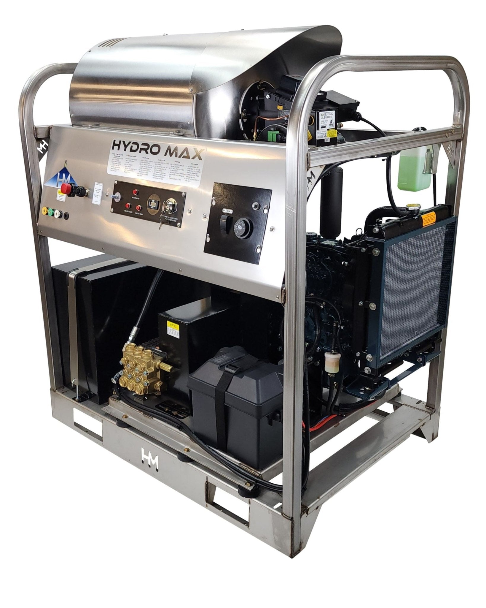 Hydro Max DCD6036KuG - 6gpm @ 3600psi, Kubota diesel - Hot Pressure Washer - BCE Cleaning Systems