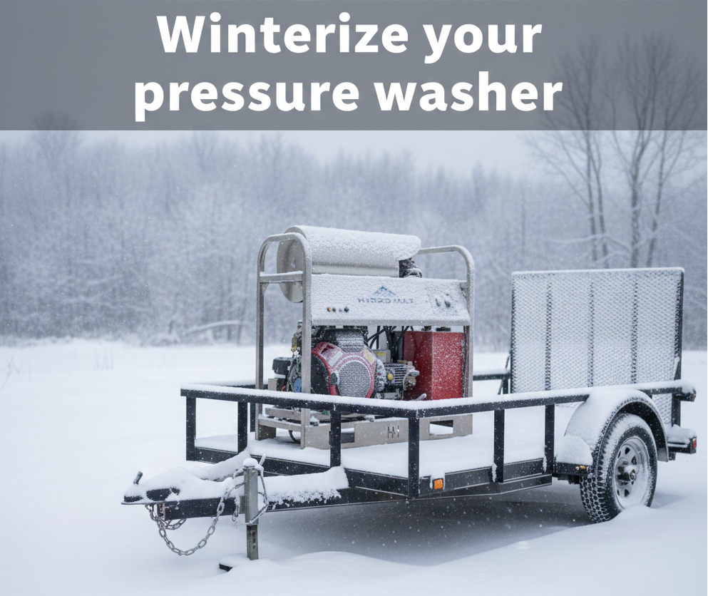 Pressure washing equipment - Winterizing Tips