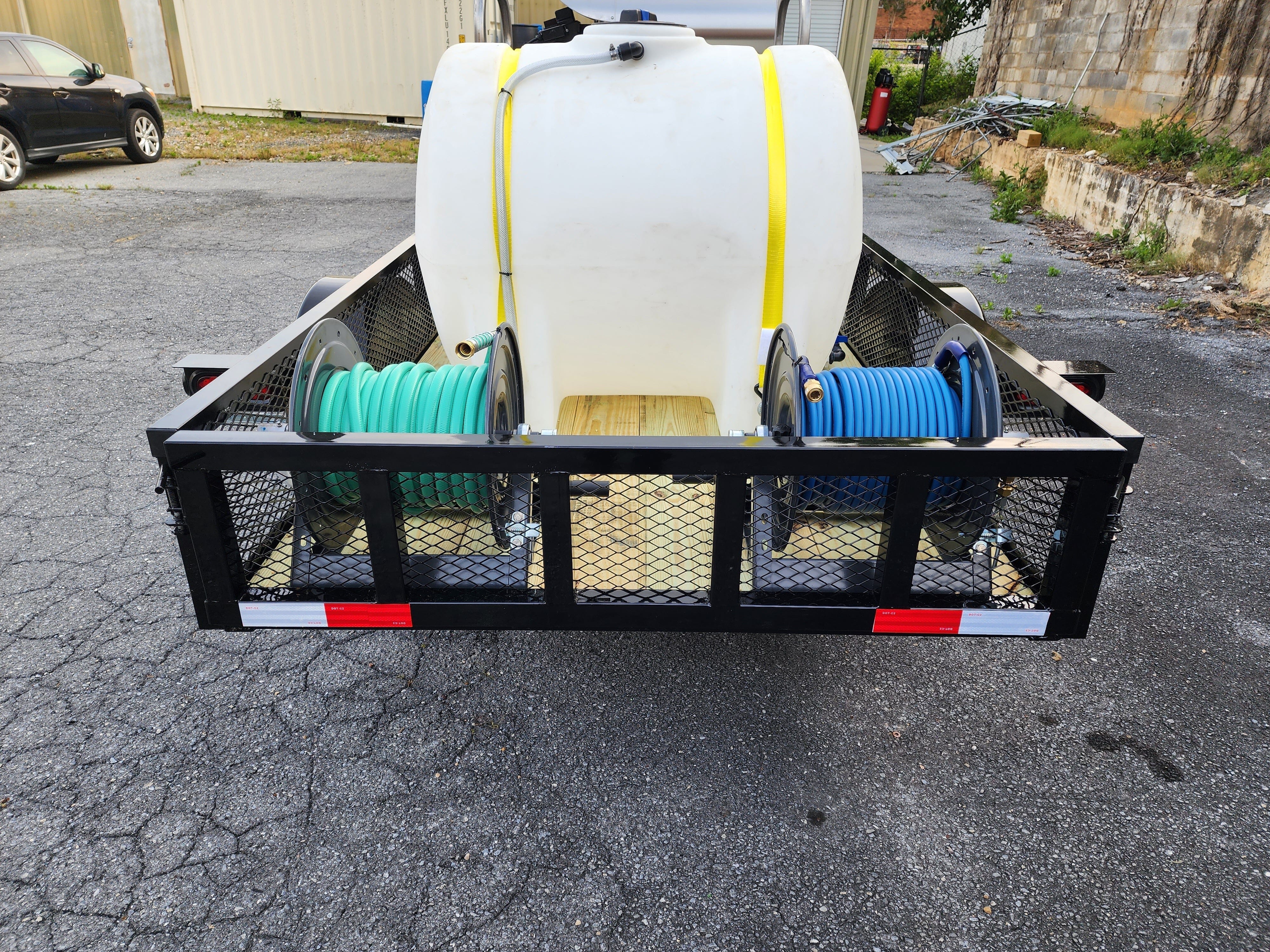 Hydro Max -10gpm at 3000psi Hot Water Trailer Package -Single Axle BCE Cleaning Systems 