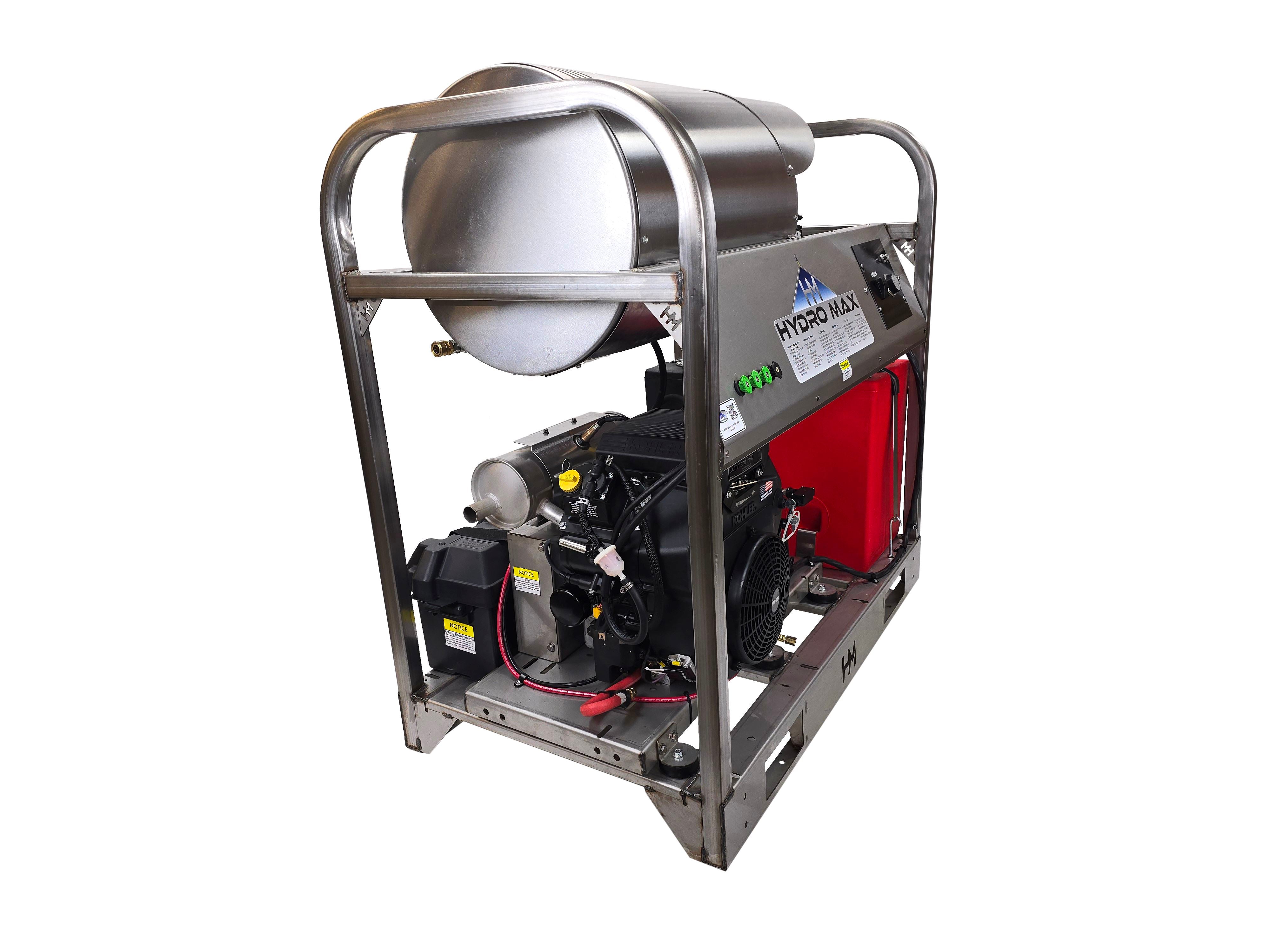 Hydro Max DC6040KGi- 6gpm @ 4000psi- Belt Drive-Kohler EFI Hot Water Pressure Washer Hydro Max 