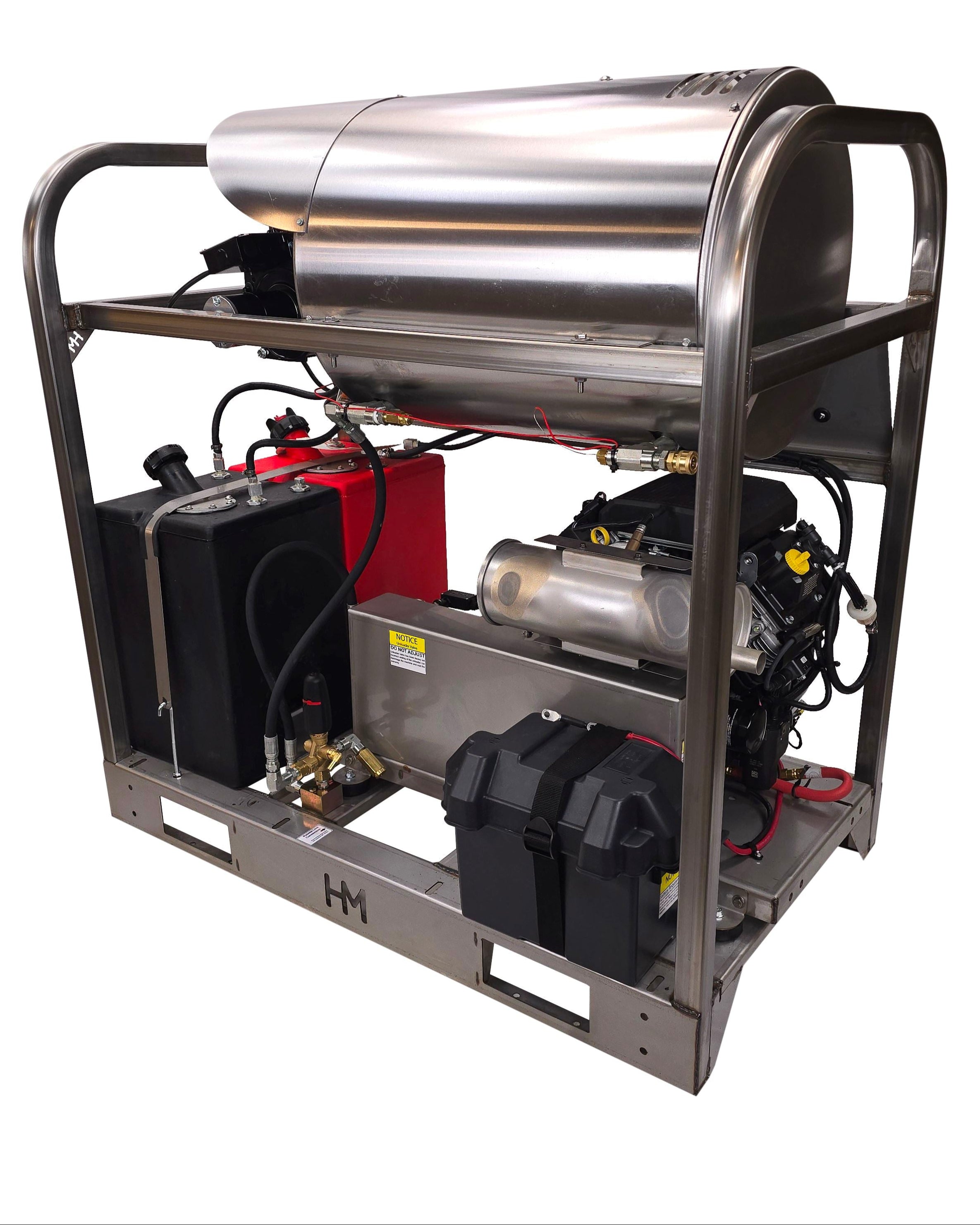 Hydro Max DC8040KGi- 8gpm @ 4000psi, Kohler 26.5HP(Fuel Injected Engine) Hot Water Pressure Washer Hydro Max 