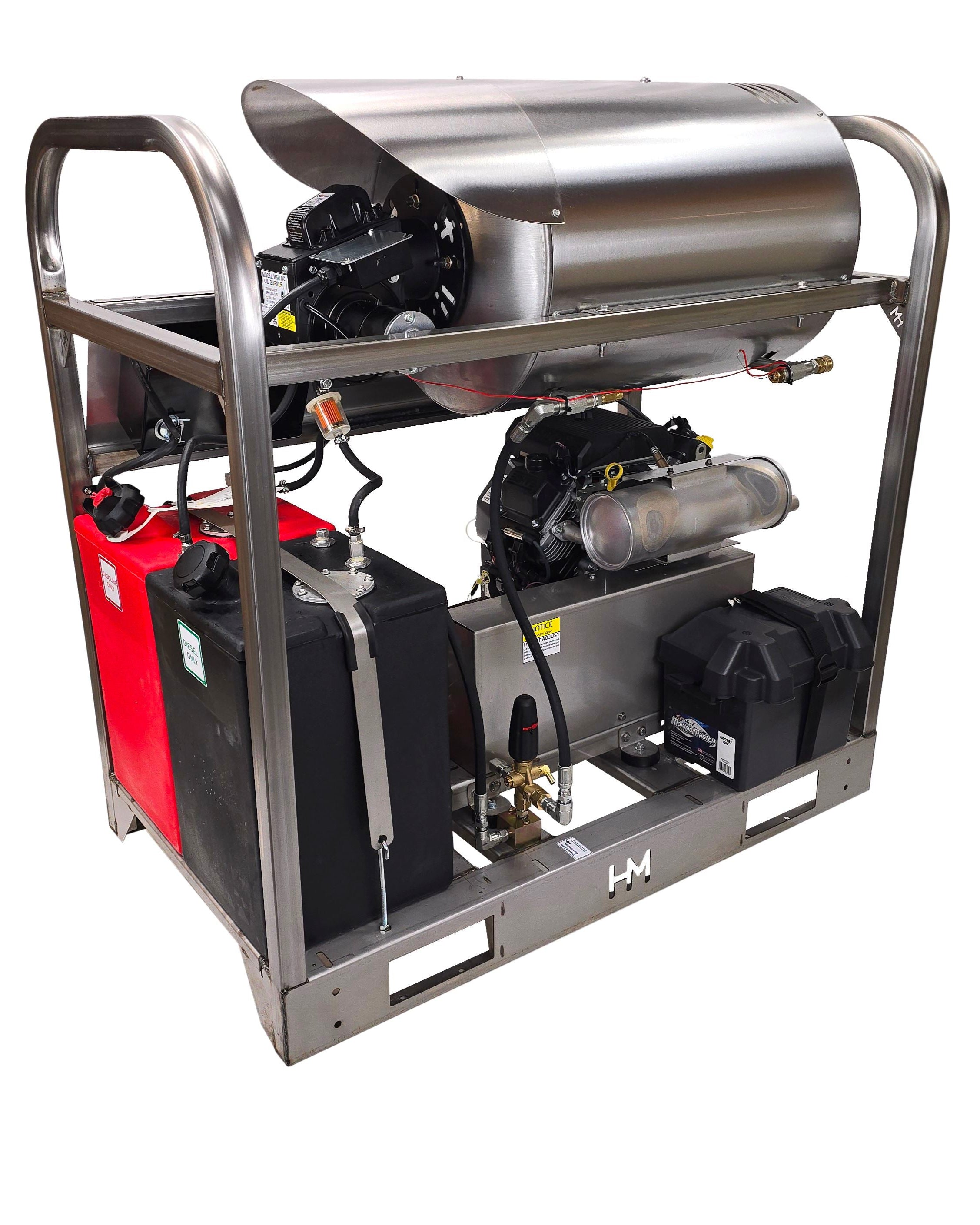 Hydro Max DC10035KGi- 9.8gpm @ 3500psi, Kohler 26.5HP(Fuel Injected Engine) Hot Water Pressure Washer Hydro Max 
