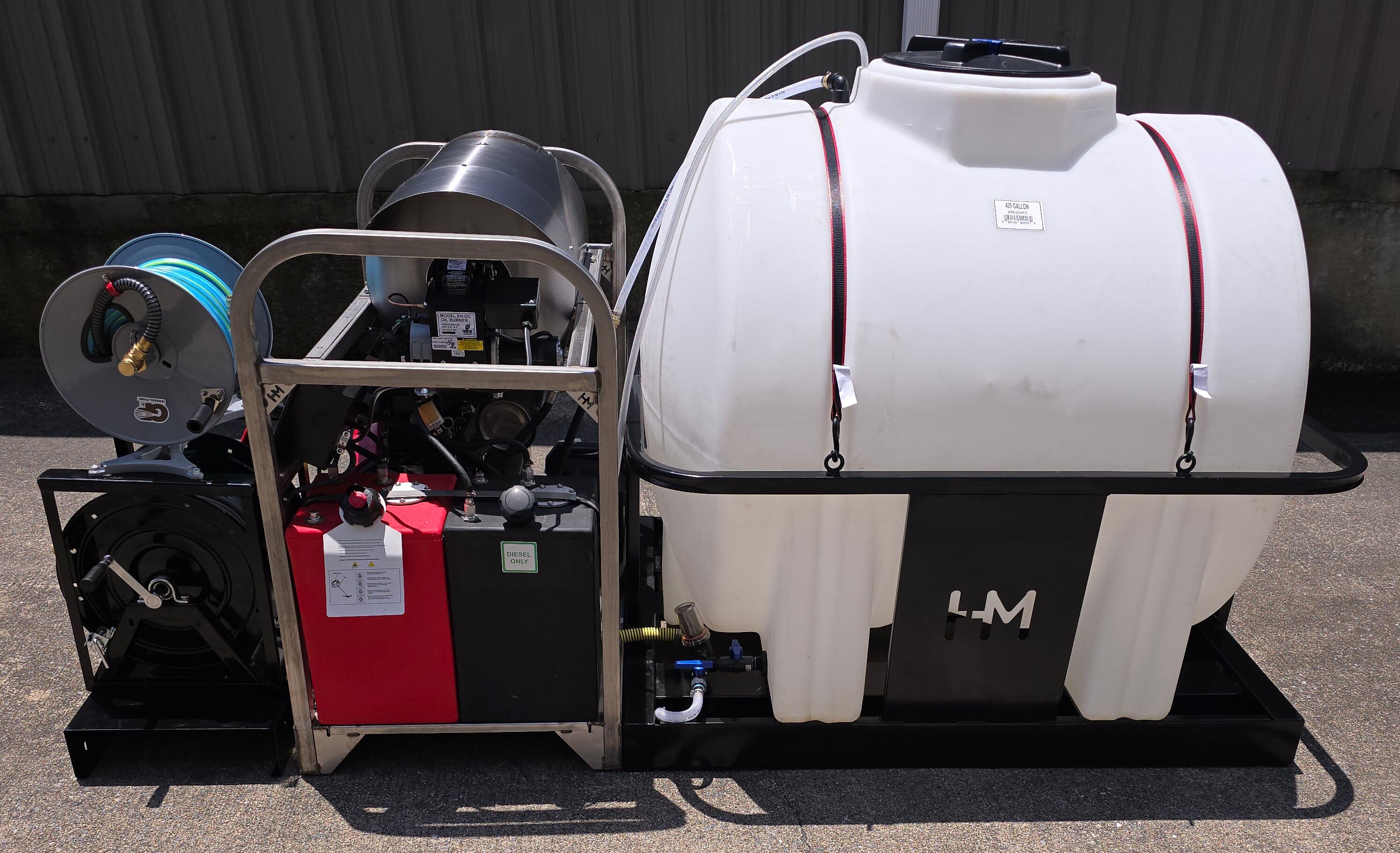 Hydro Max Tank Skid-TSDC8040HG-425 8gpm@4000psi-Hot Water Pressure Washer Tank skid Hydro Max 