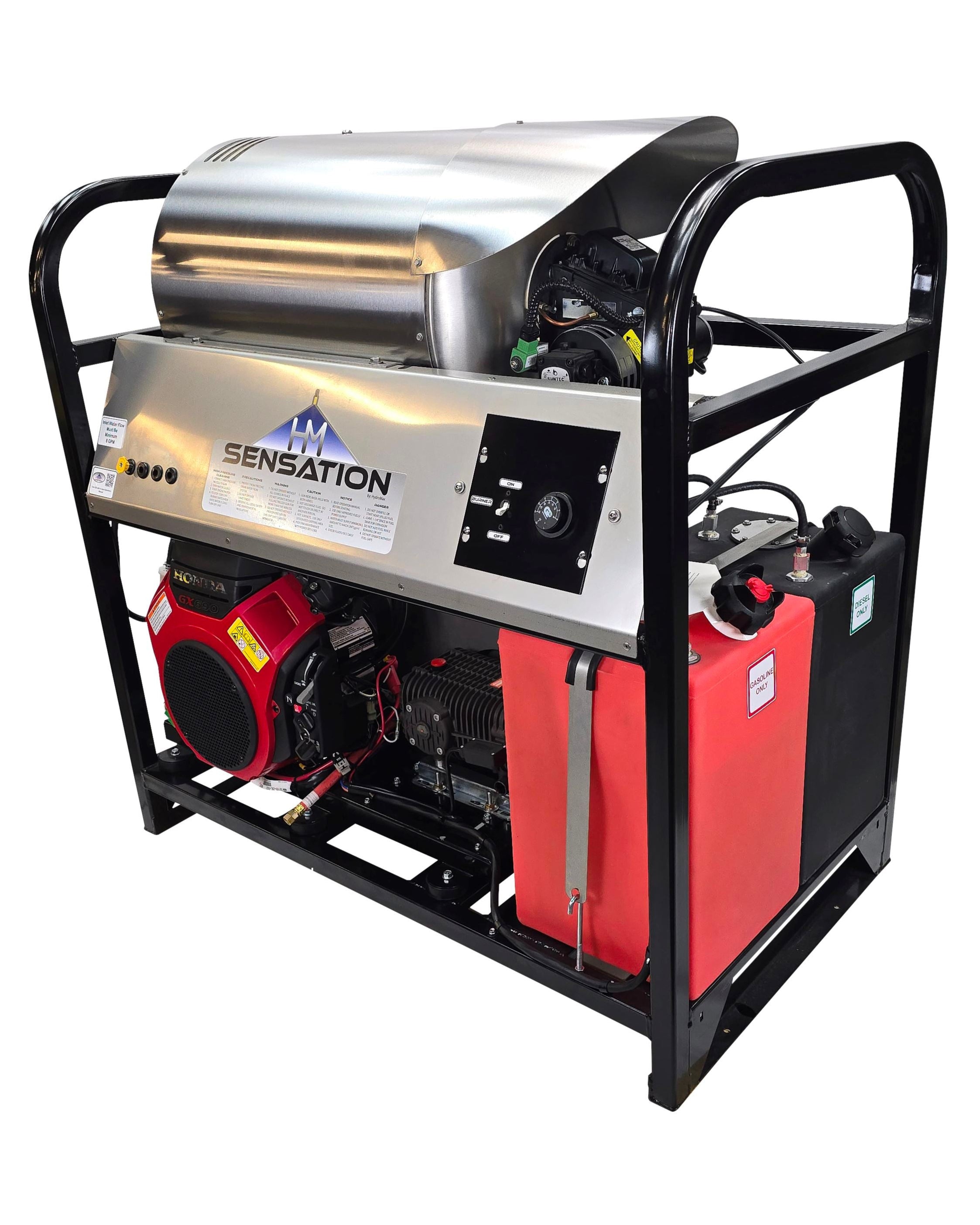SG840HC- 8gpm @ 3600psi- Belt Drive Pressure Washer Hydro Max 