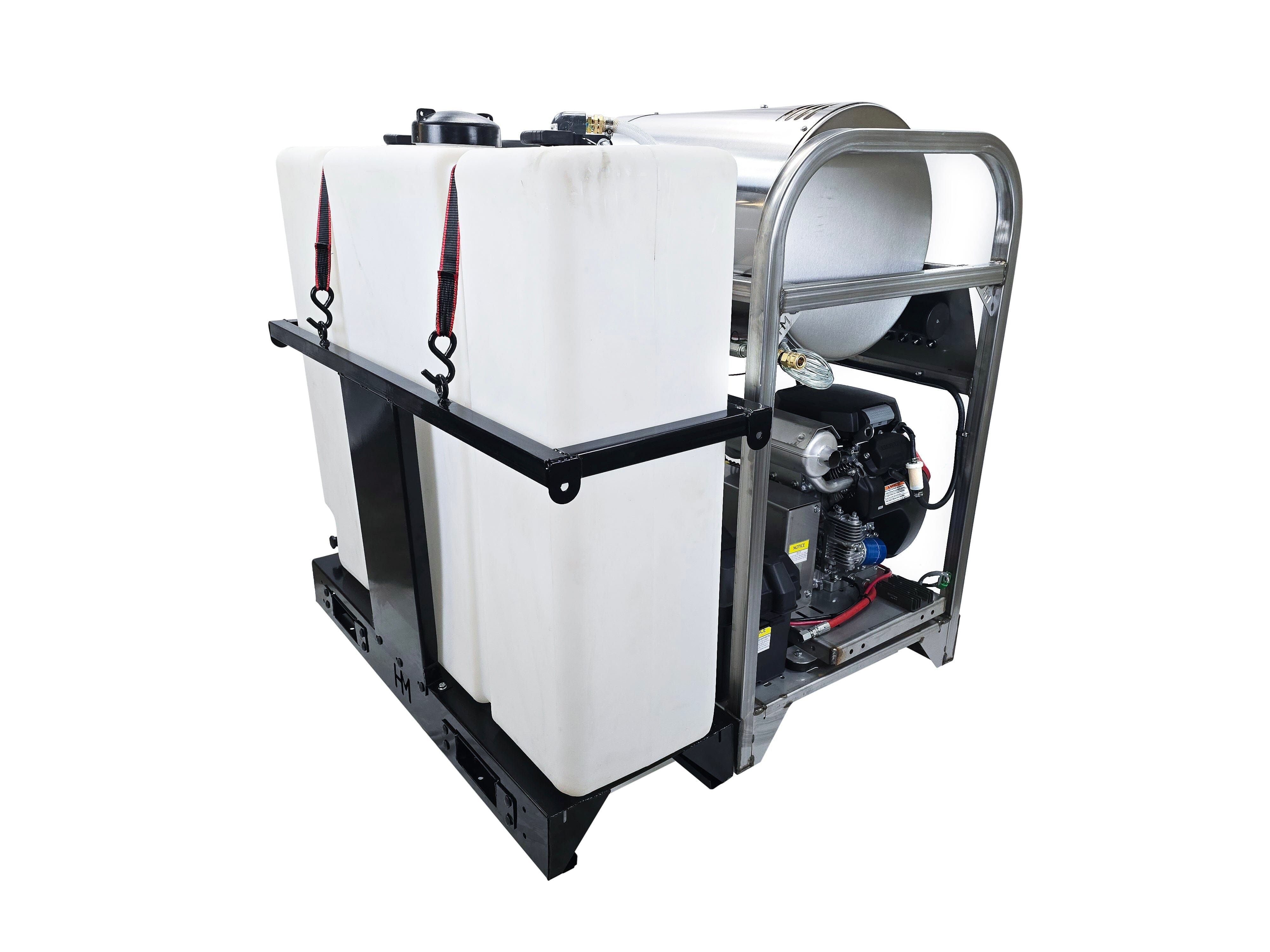 Hydro Max Tank Skid-TSDC8040HG-100 (100gallon) 8gpm@4000psi-Hot Water Pressure Washer Tank skid Hydro Max 
