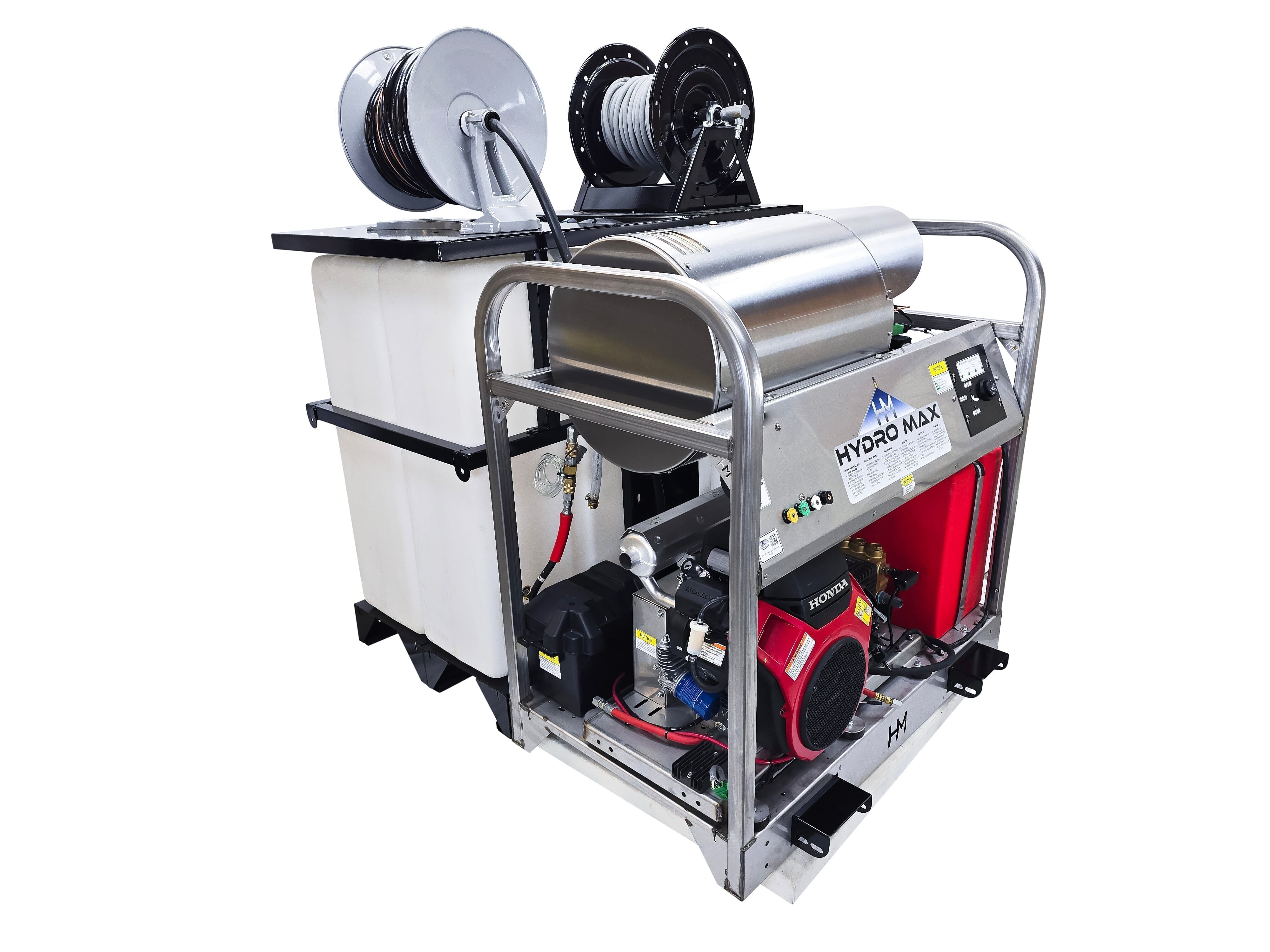 Hydro Max Tank Skid-TSDC8040HG-200 (200gallon) 8gpm@4000psi-Hot Water Pressure Washer Tank skid Hydro Max 