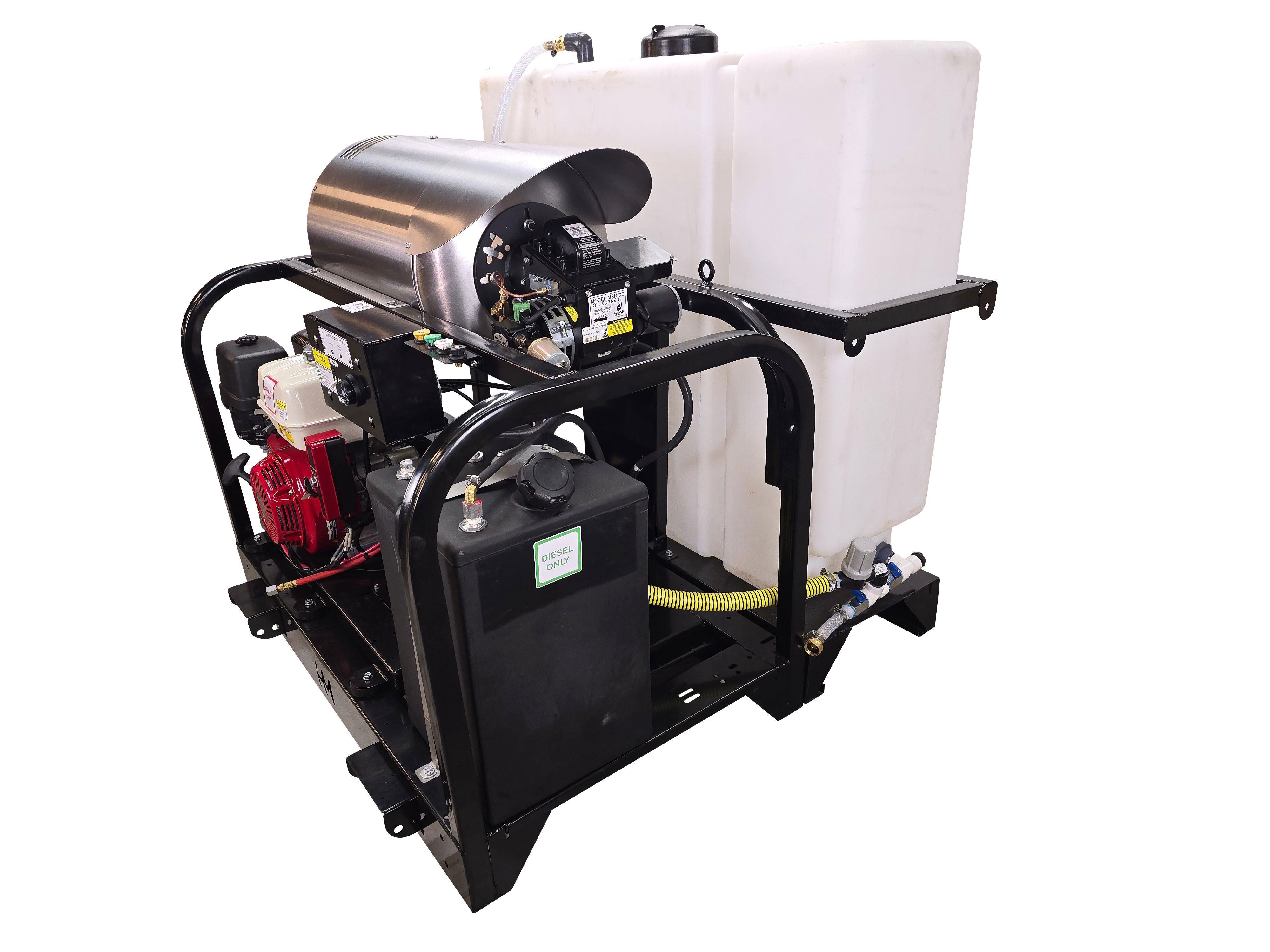 Hydro Max Tank Skid-TSSG435HG-100 (100gallon) 4gpm@3500psi-Hot Water Pressure Washer Tank skid Hydro Max 