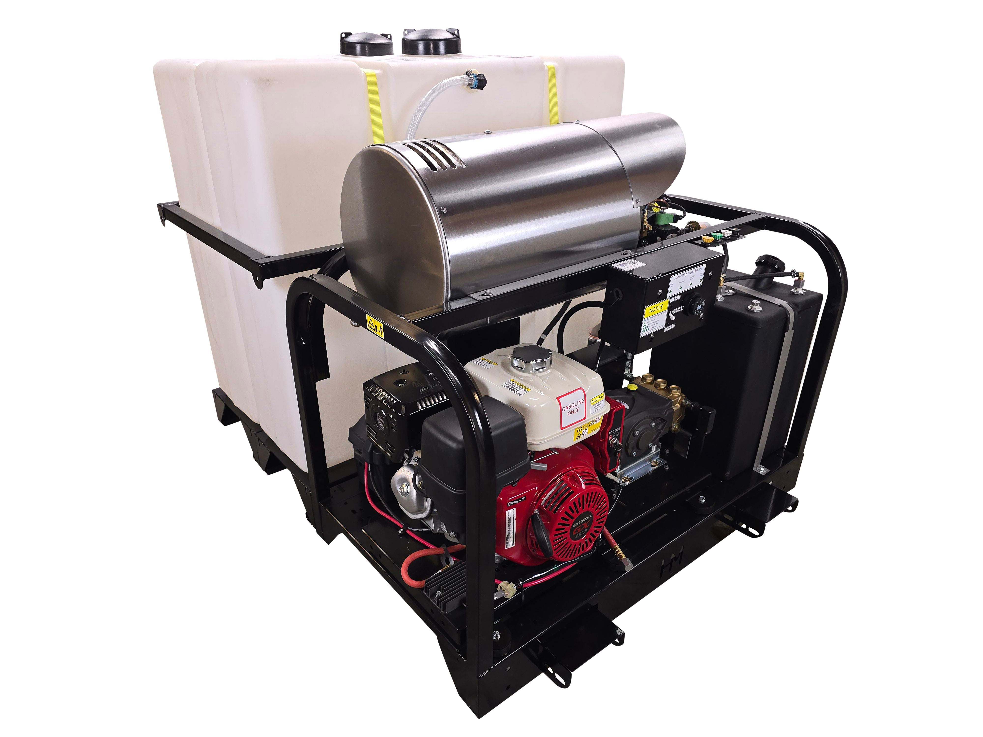 Hydro Max Tank Skid-TSSG435HG-200 (200gallon) 4gpm@3500psi-Hot Water Pressure Washer Tank skid Hydro Max 